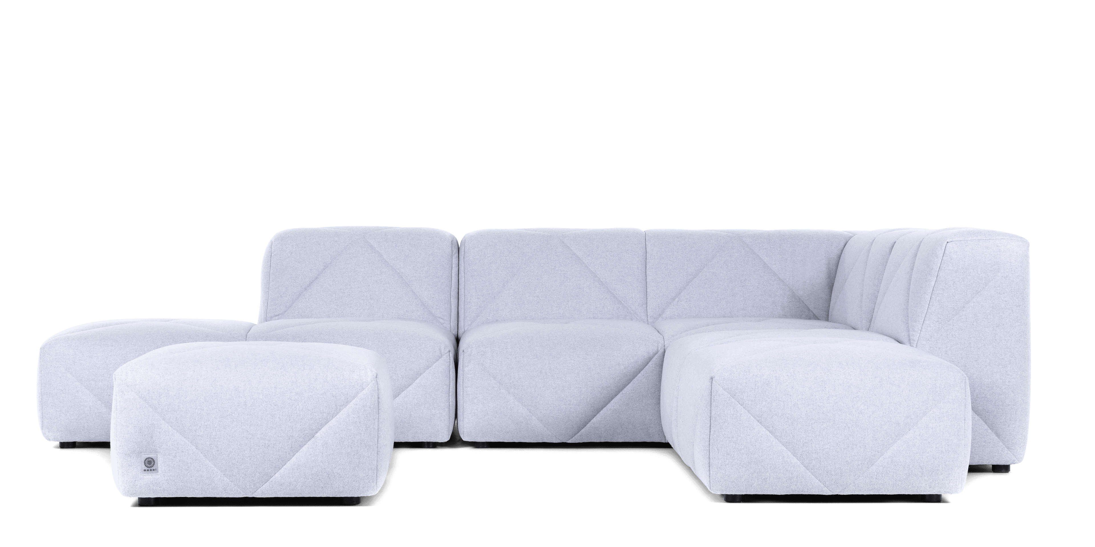BFF Sofa Divina grey right corner composition front view