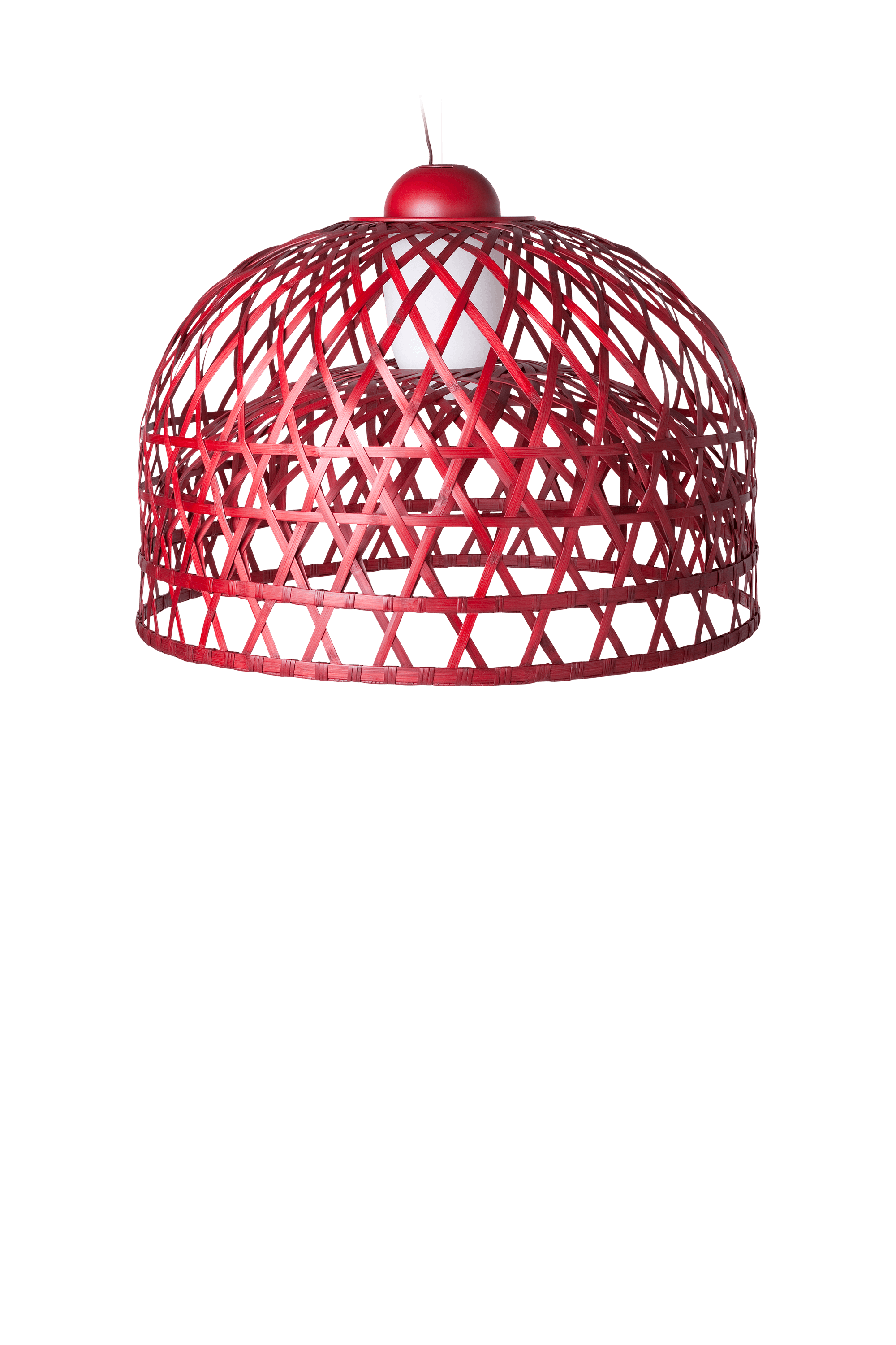 Emperor suspension light medium red front view