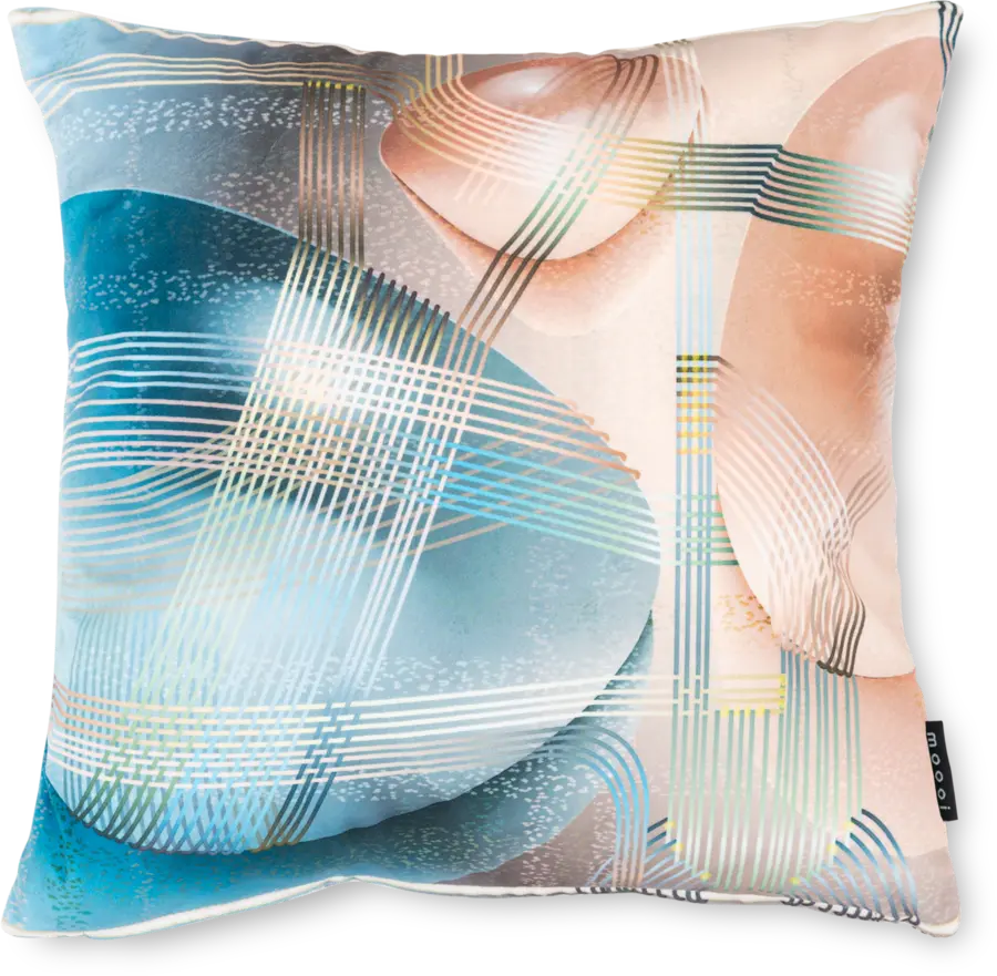 Pillow Jewel of Glass Quartz square front