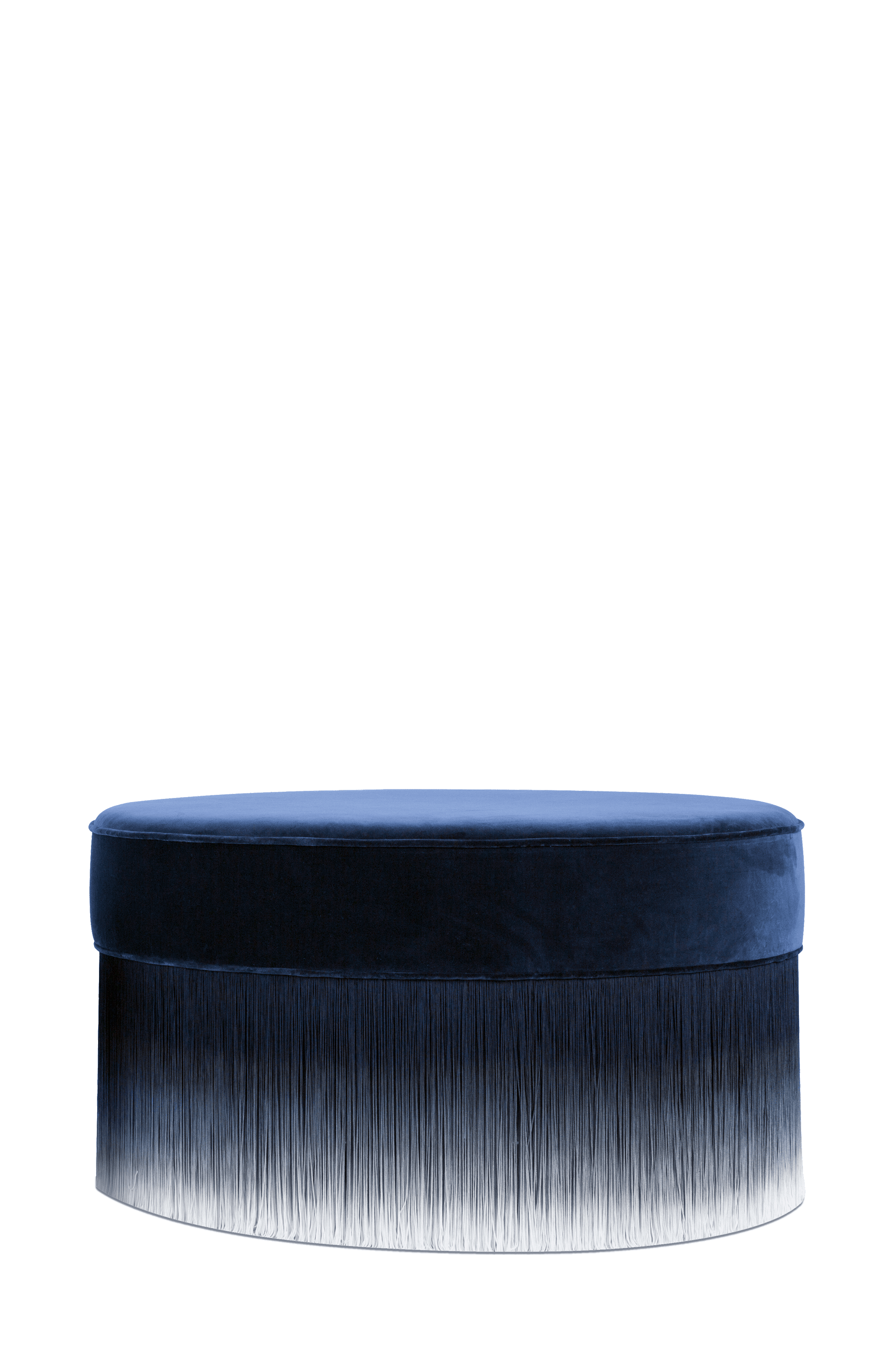 Amami Pouf 80 Blue front view