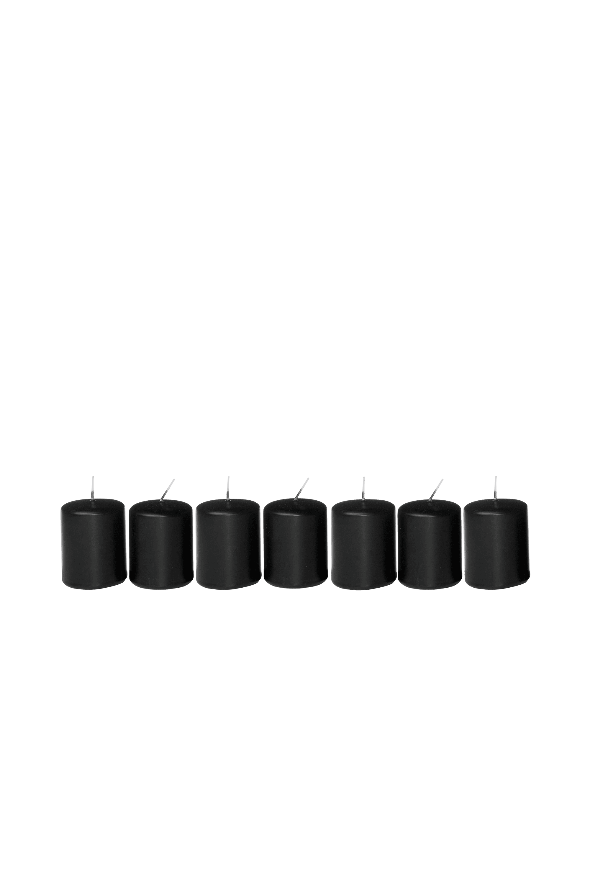 Bold chandelier Menorah candles black