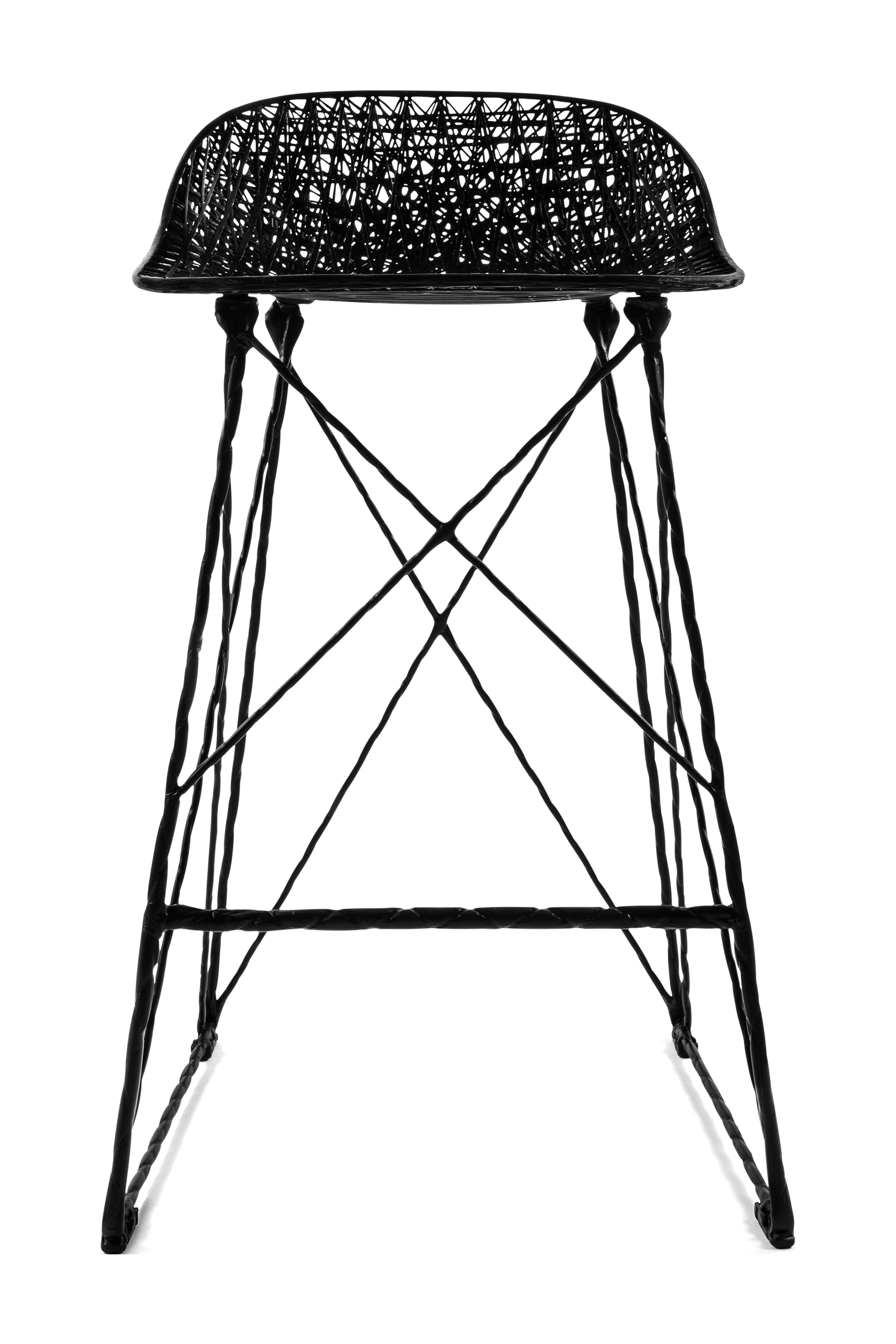 Carbon Bar Stool Low front side