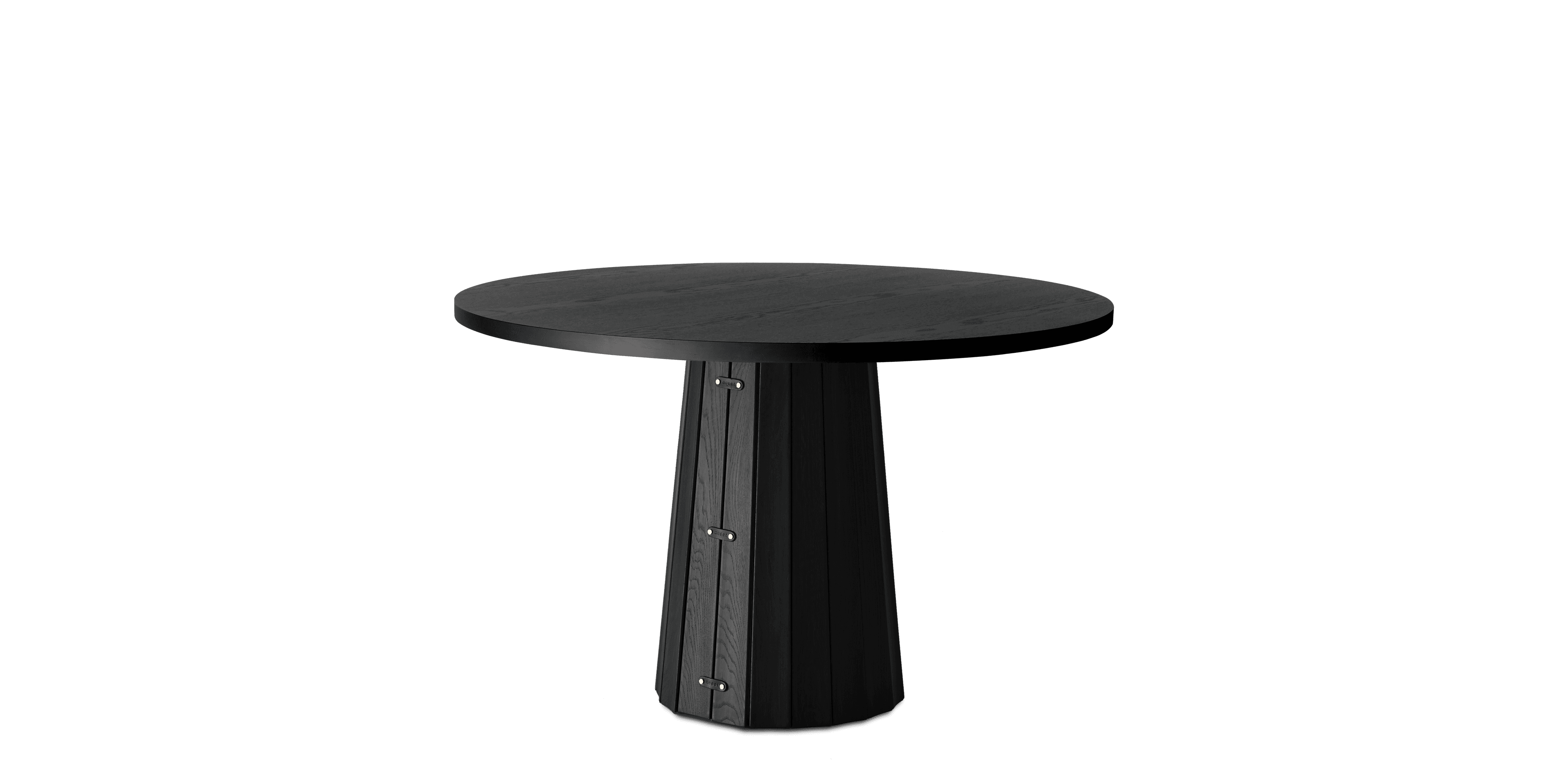 Container Table round with Bodhi cover black