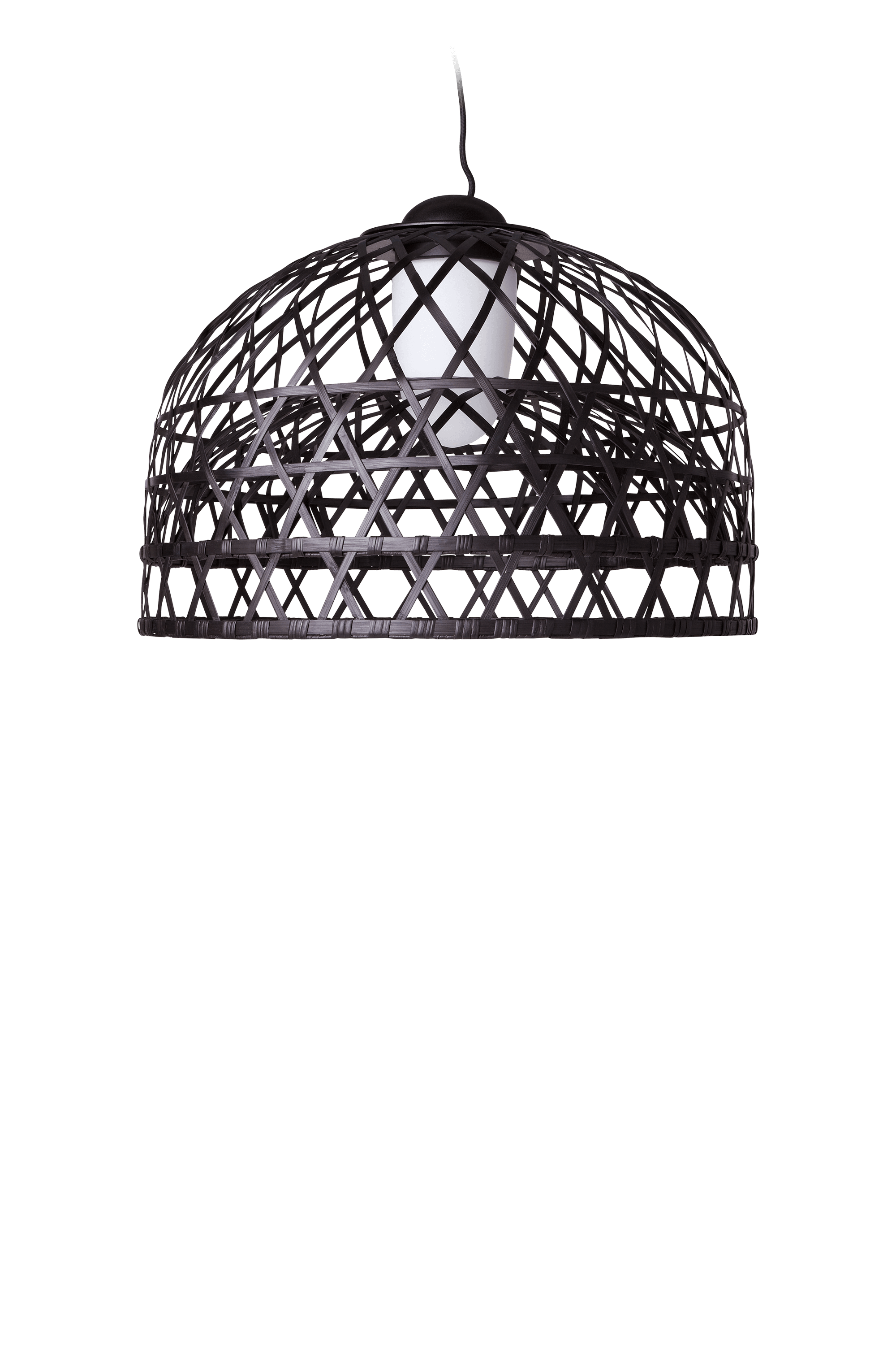 Emperor suspension light medium black front view