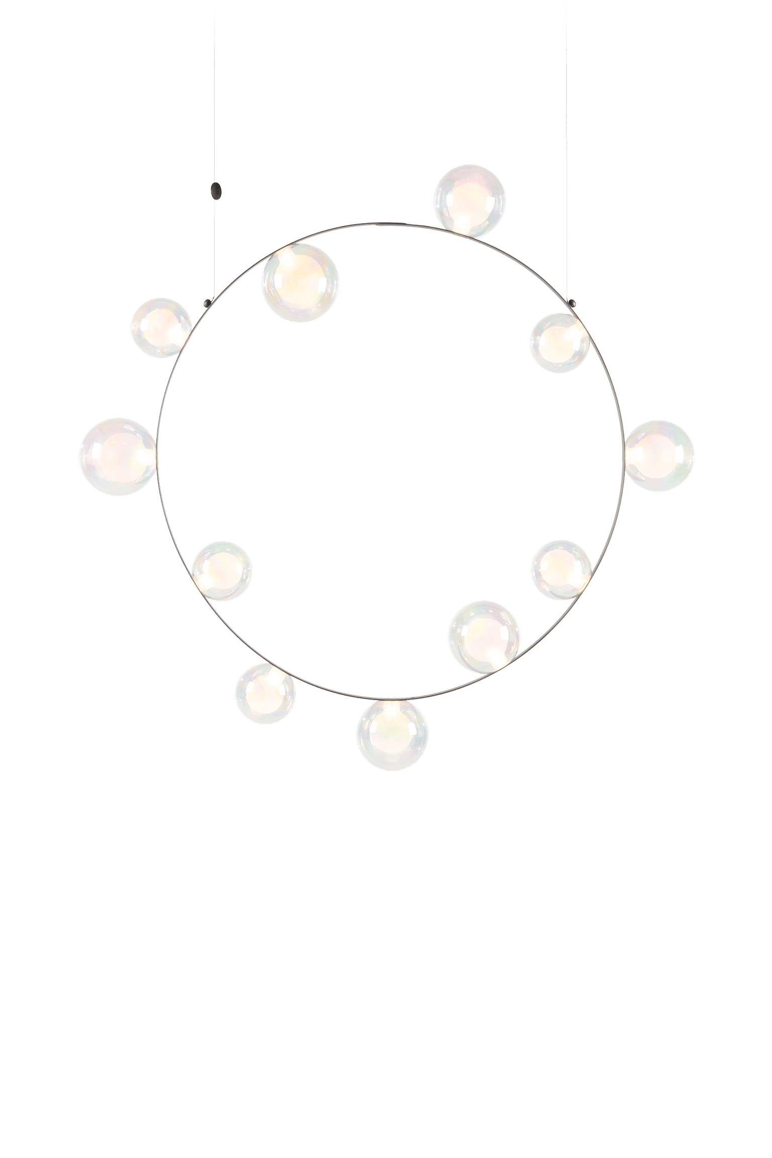 Hubble Bubble 11 suspension light Oil front view on