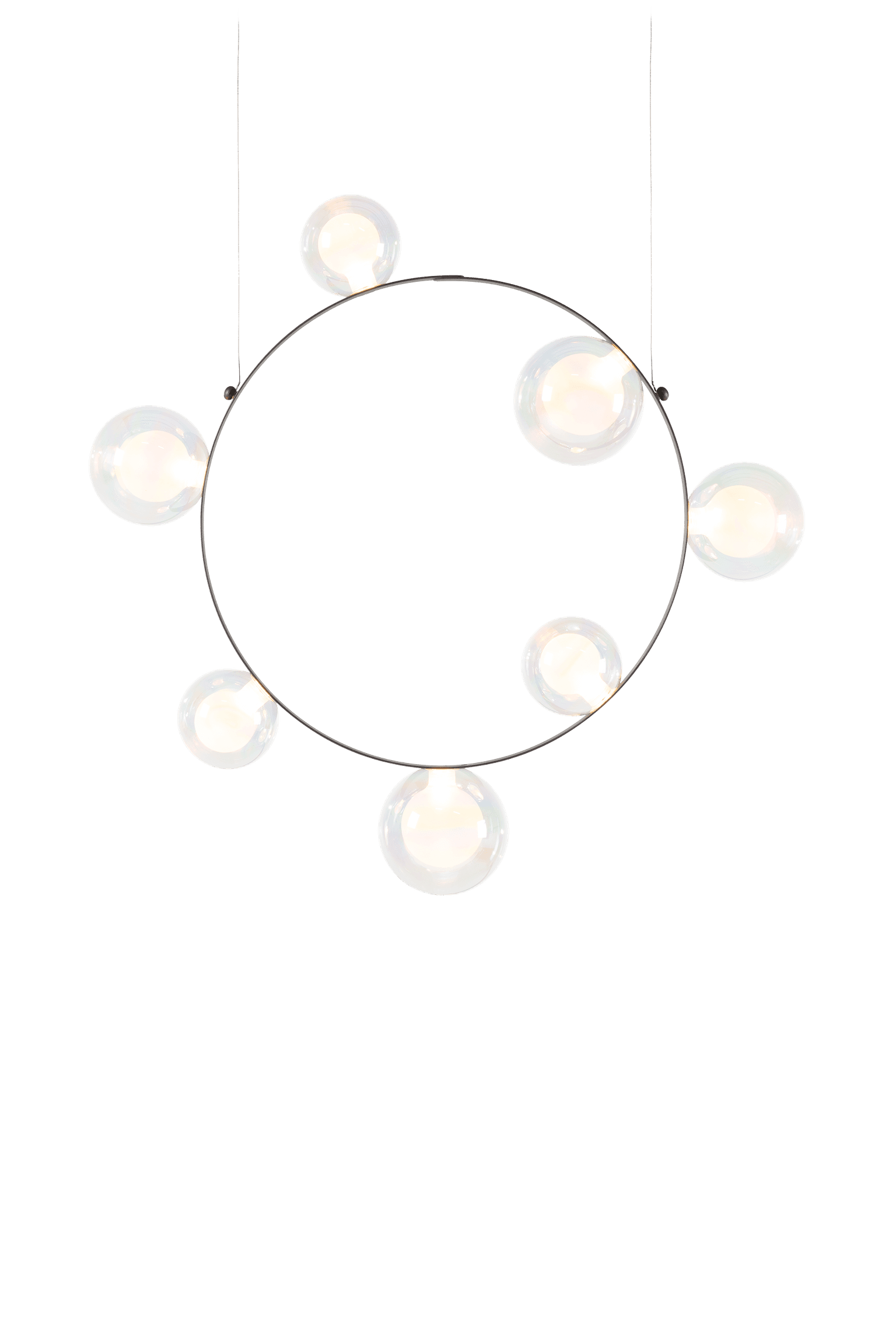 Hubble Bubble 7 suspension light Oil front view on