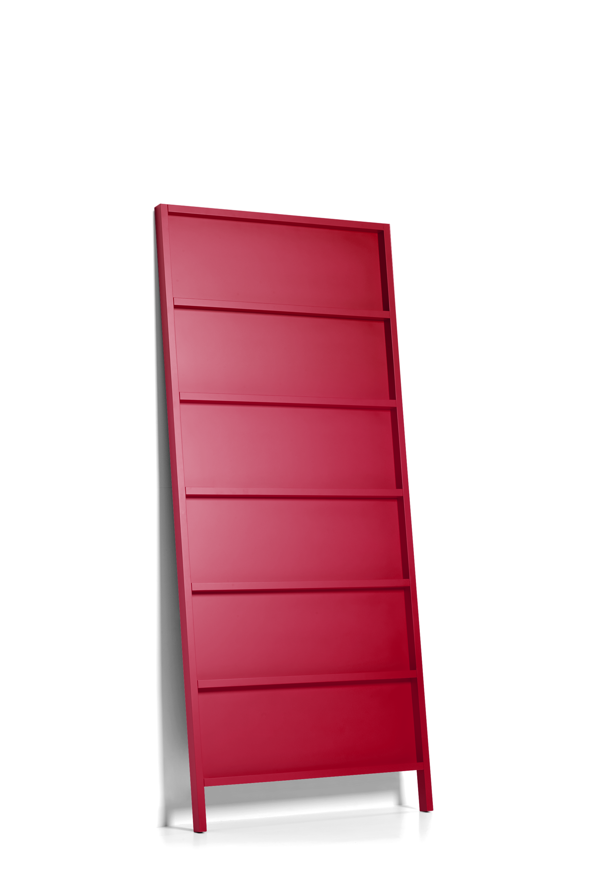 Oblique Big bookshelf ruby red