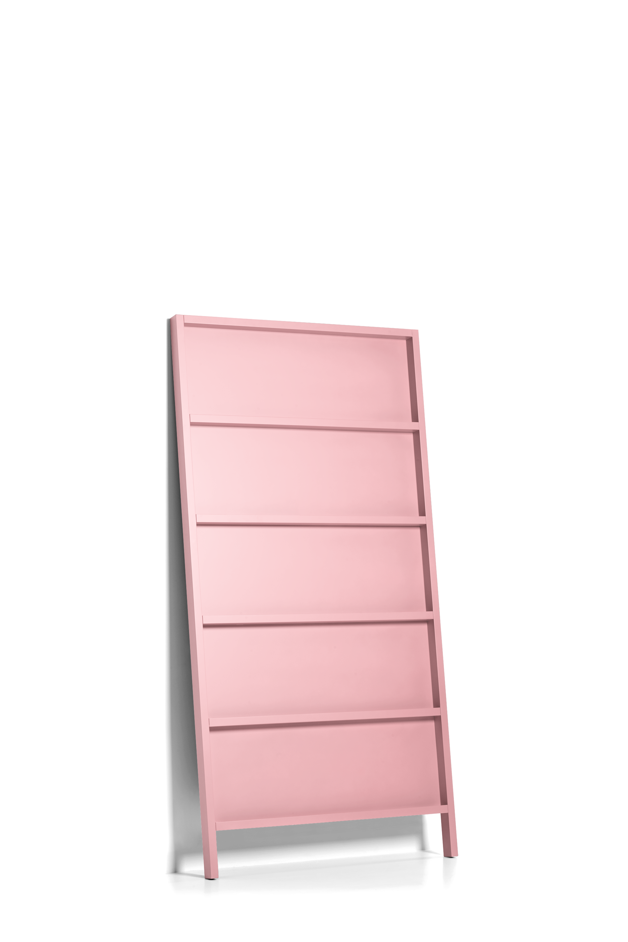 Oblique Small bookshelf light pink