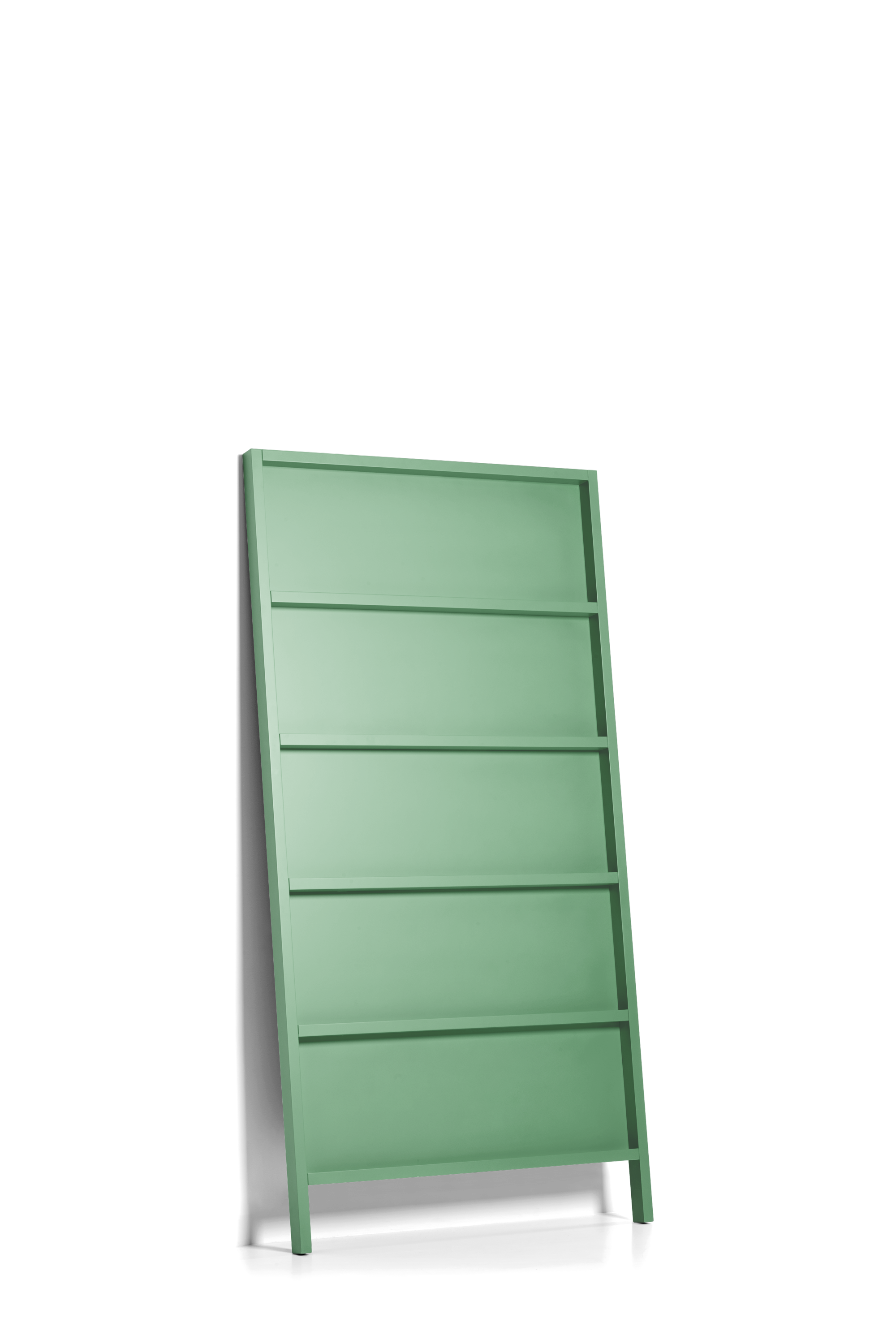 Oblique Small bookshelf pale green