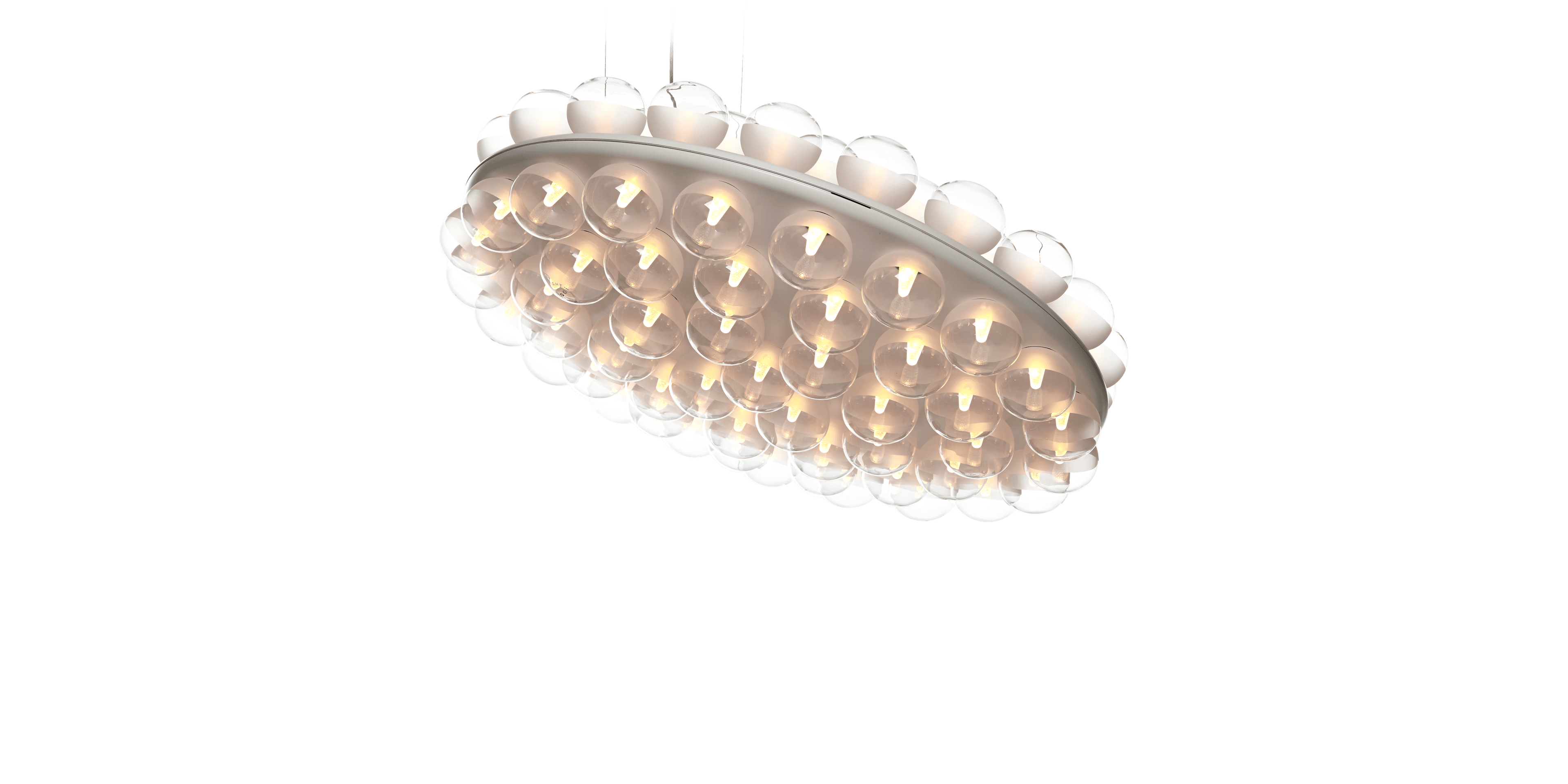 Prop Light Round Double suspension tilted on front view