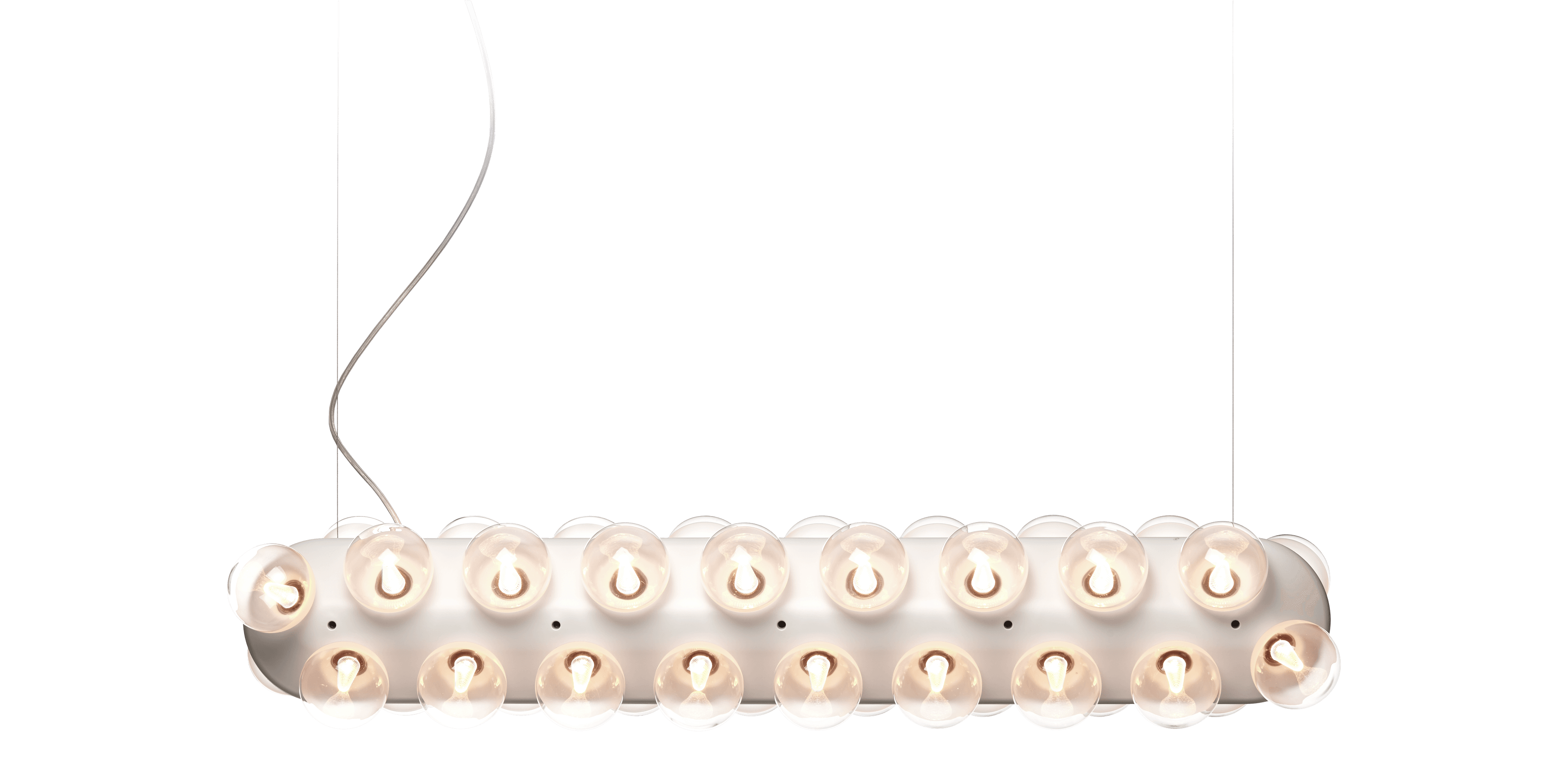 Prop Light Double horizontal suspension on front view