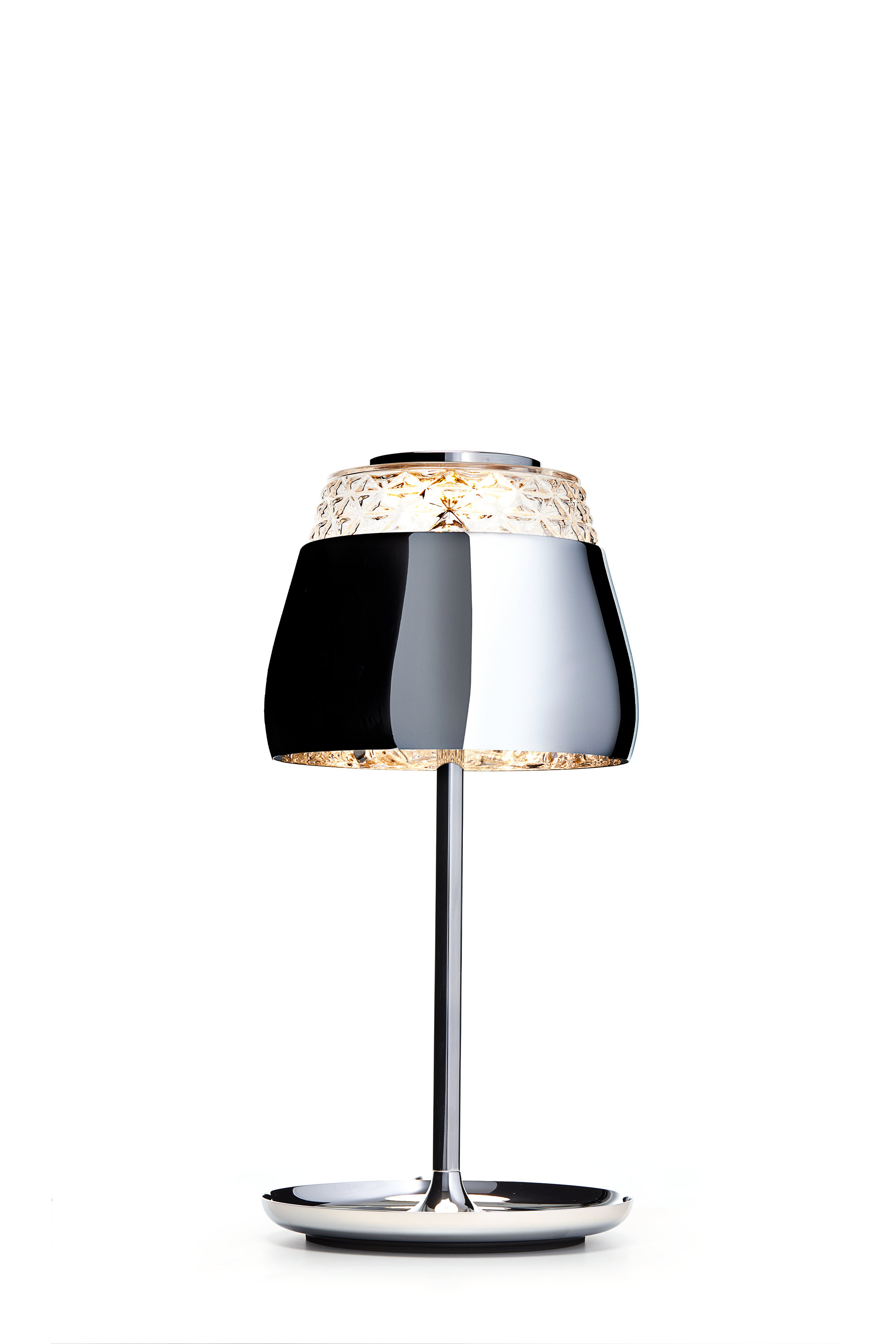 Valentine Table Lamp chrome front view