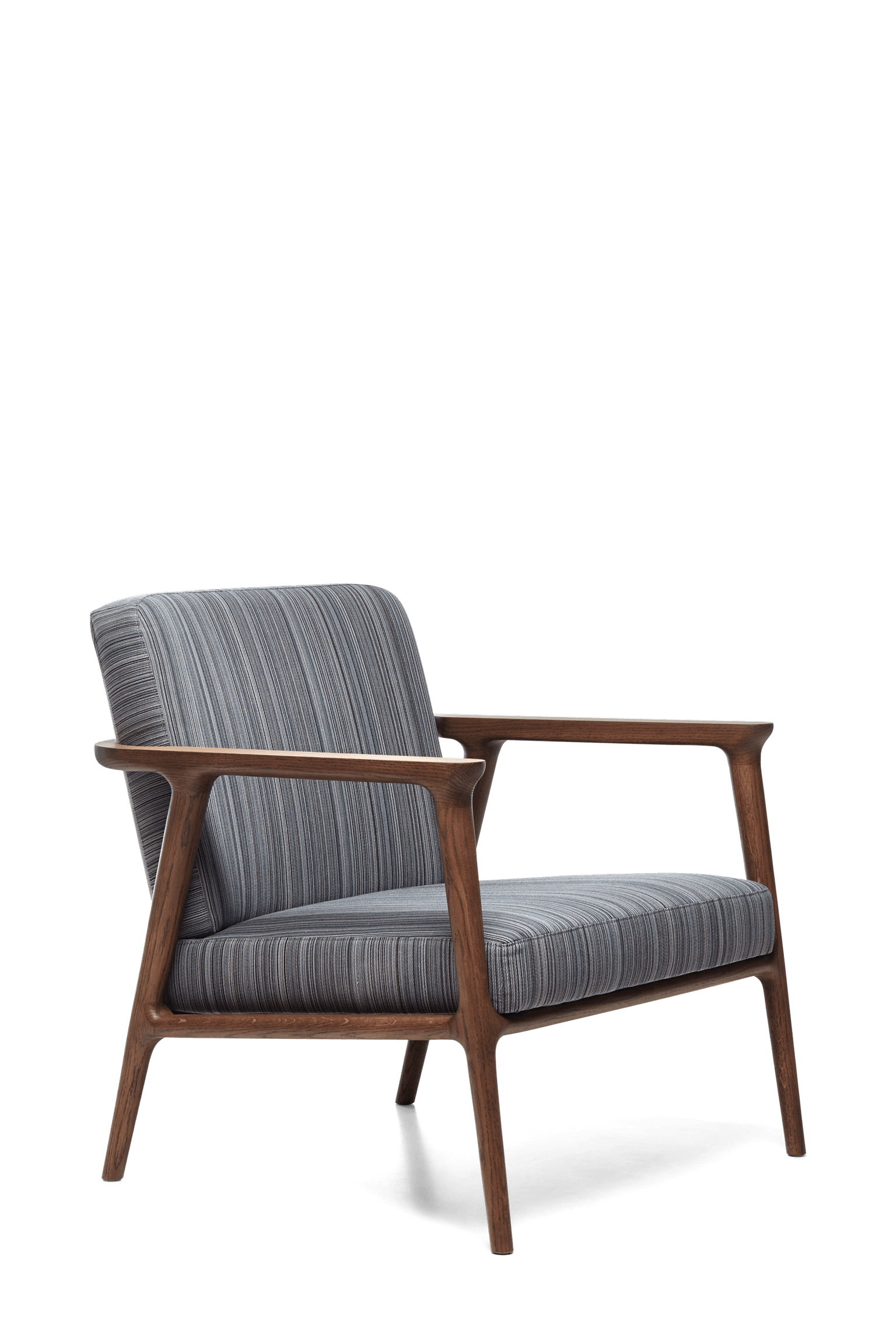 Zio Lounge Chair Manga Brown Cinnamon wood left view
