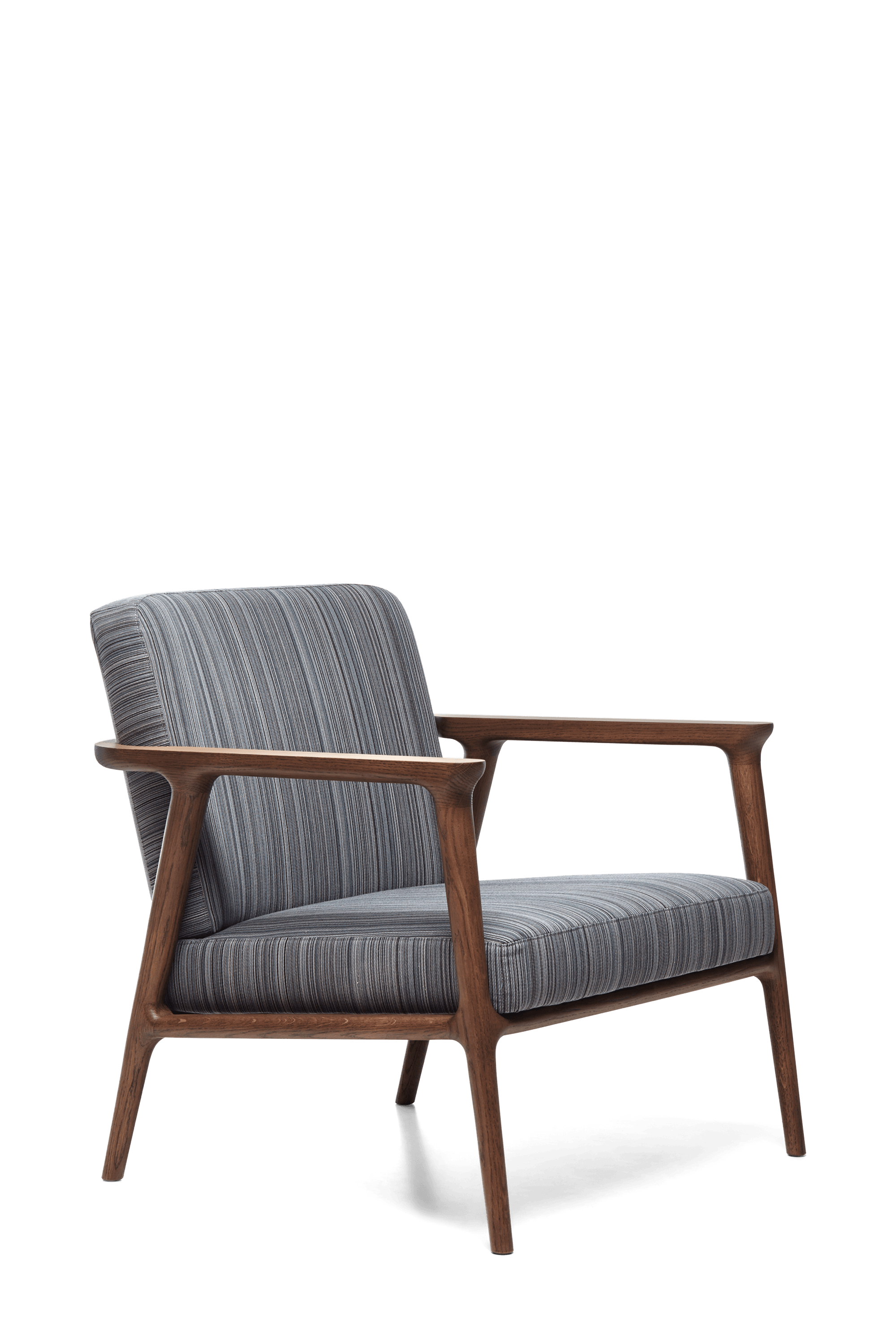 Zio Lounge Chair Manga Brown Cinnamon wood left view