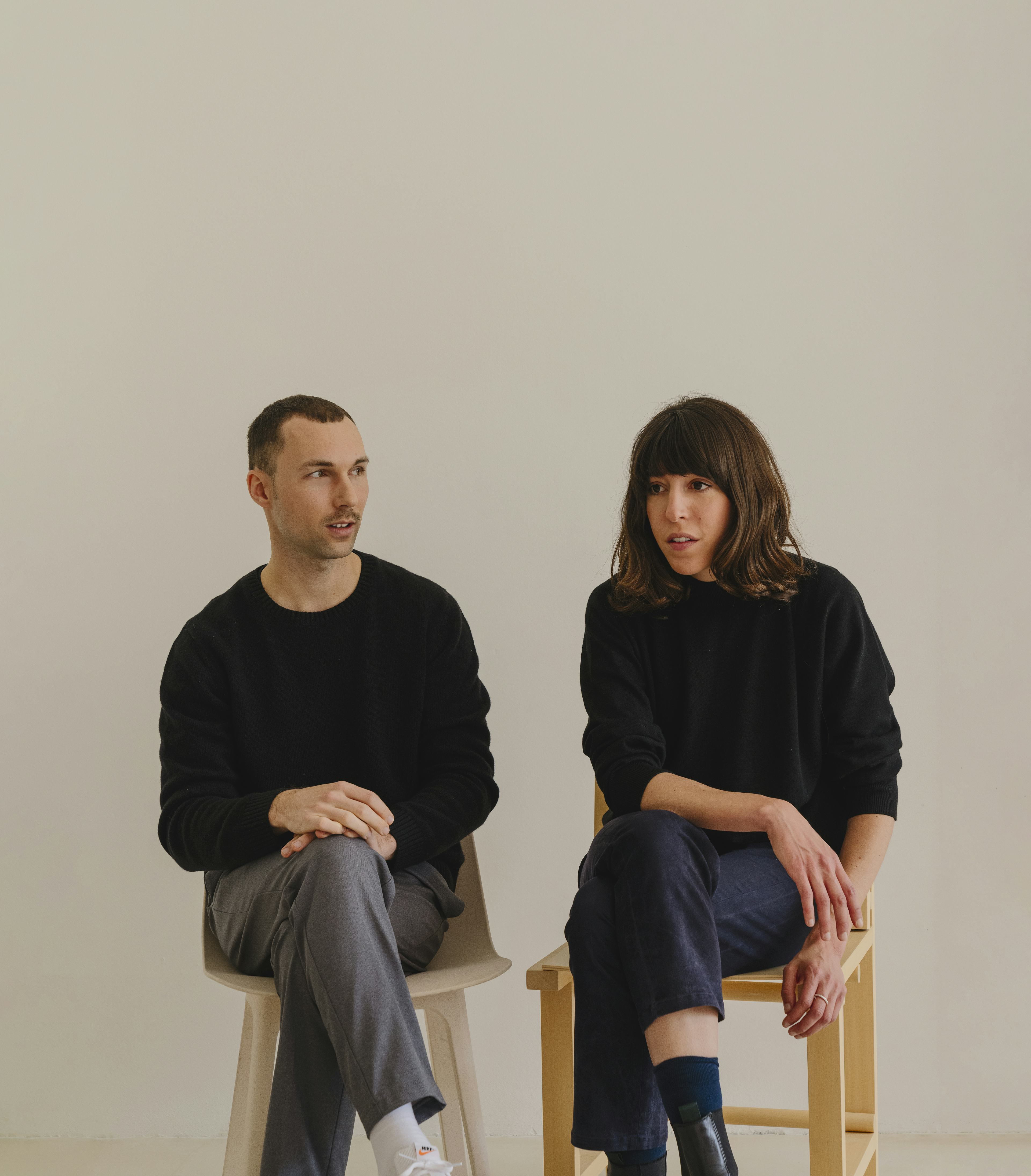 Portrait of designers Andres Reisinger and Julia Esque
