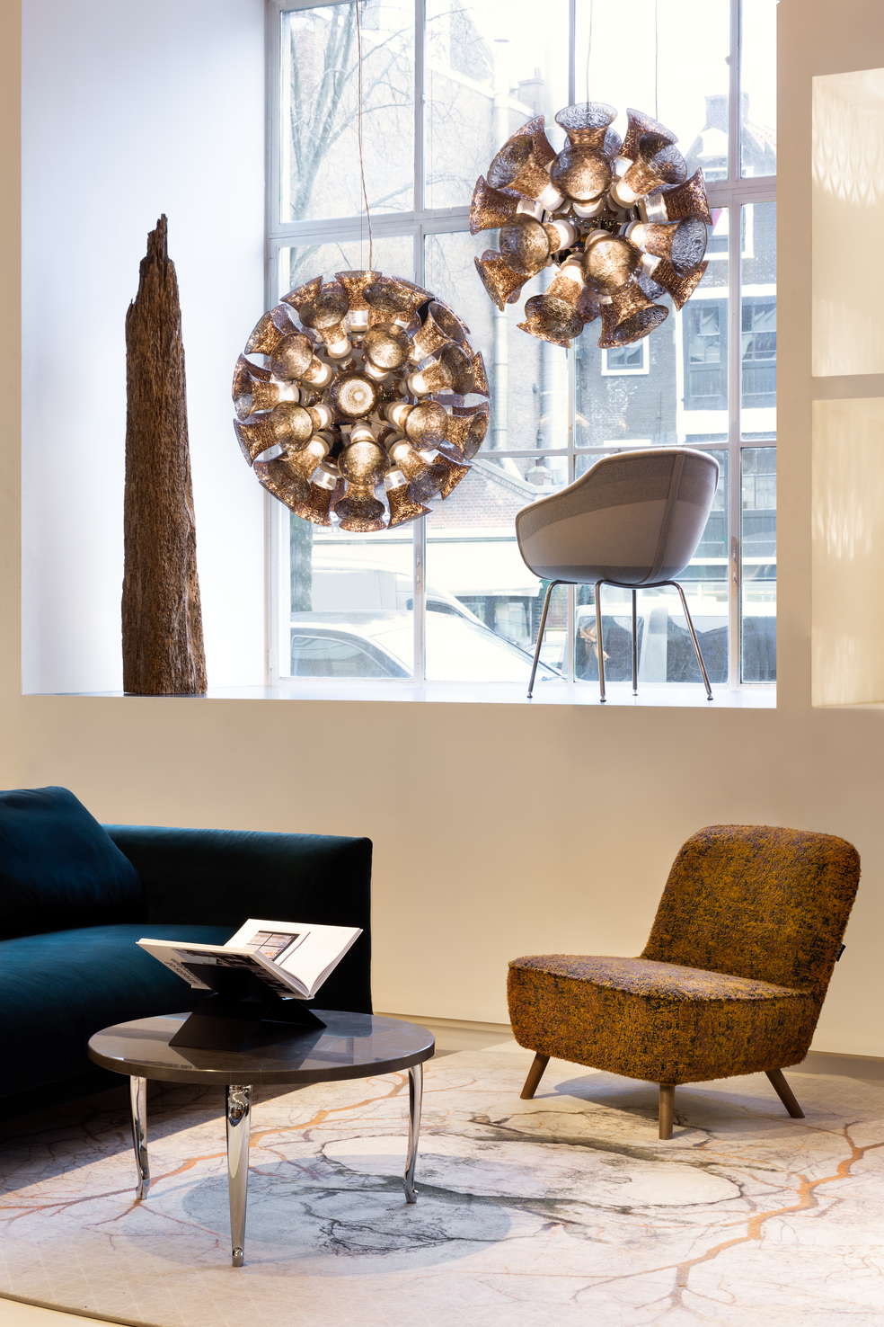 Amsterdam Brandstore interior setting with Chalice Suspended lamp