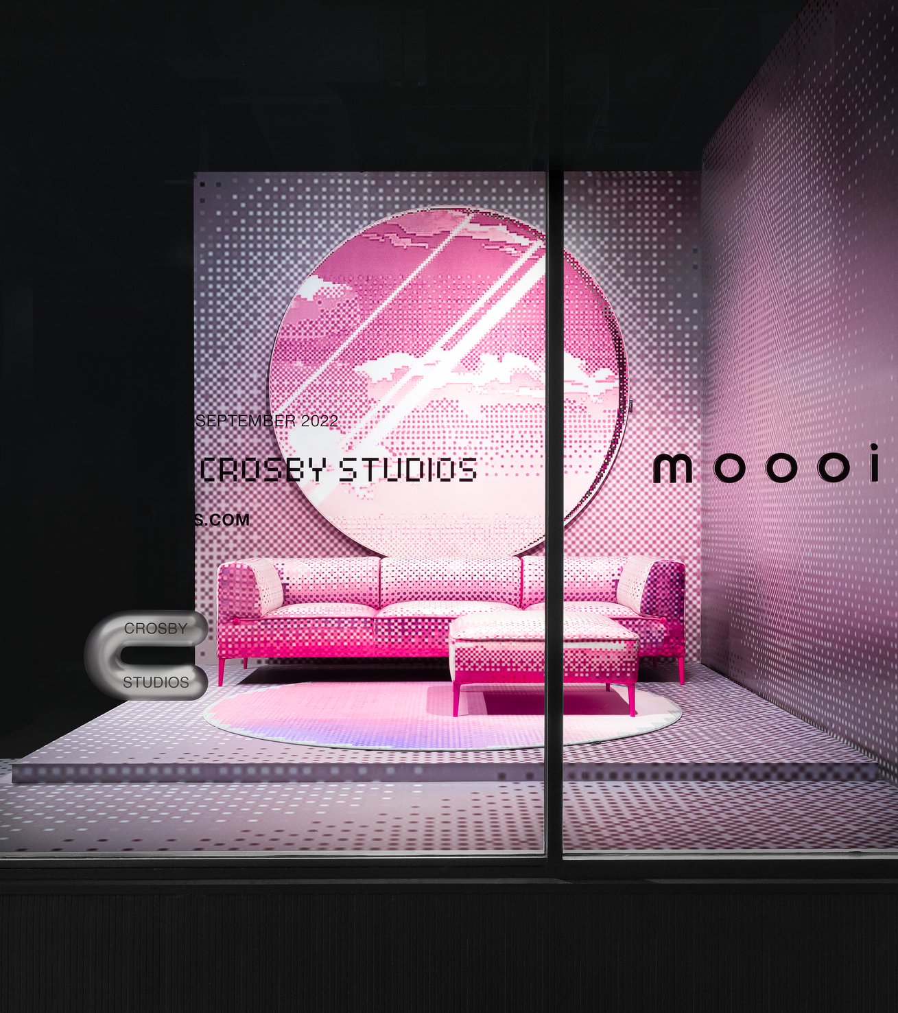 crosby studios moooi new york window installation with sofa so good 