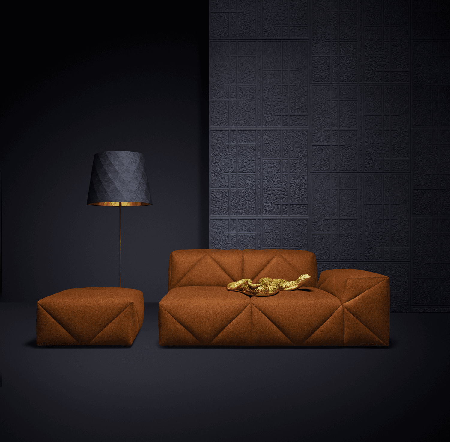 Poetic composition BFF Sofa, Double Shade, Moooi Wallcovering 