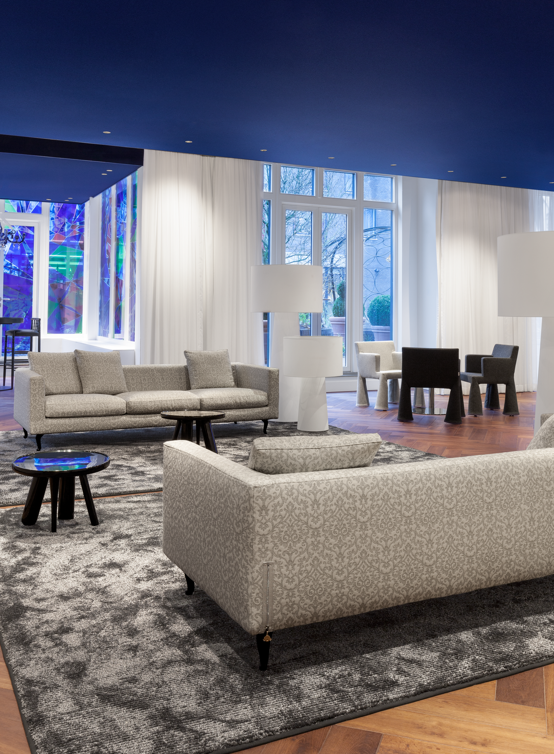 Interior of Andaz Amsterdam with Boutique Sofa, Elements 002 and VIP Chair