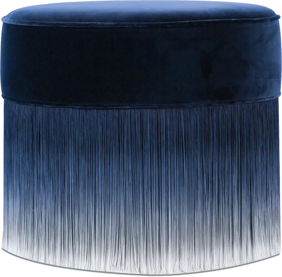 Amami Pouf 50 Blue front view