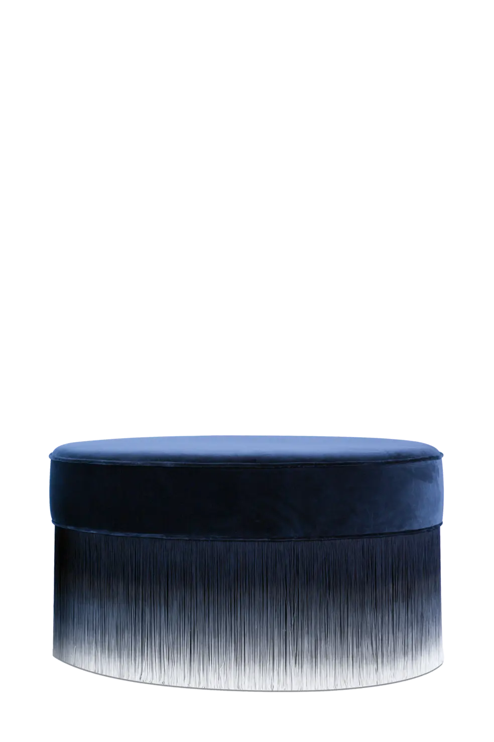 Amami Pouf 80 Blue front view