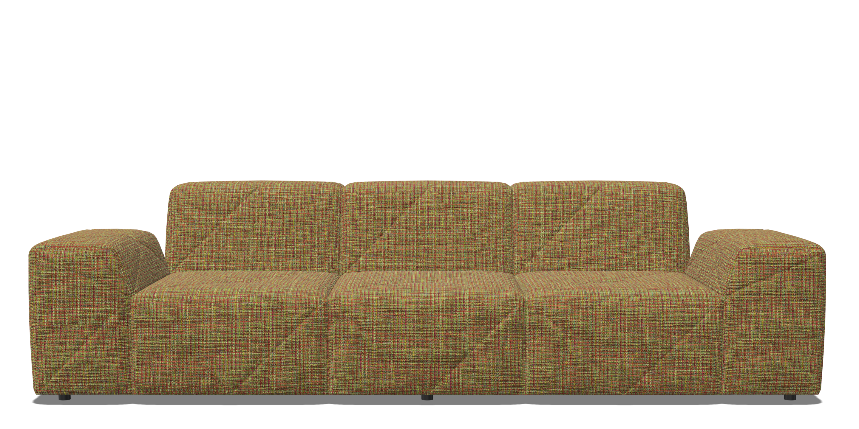 BFF Sofa triple seater low armrest multicolour