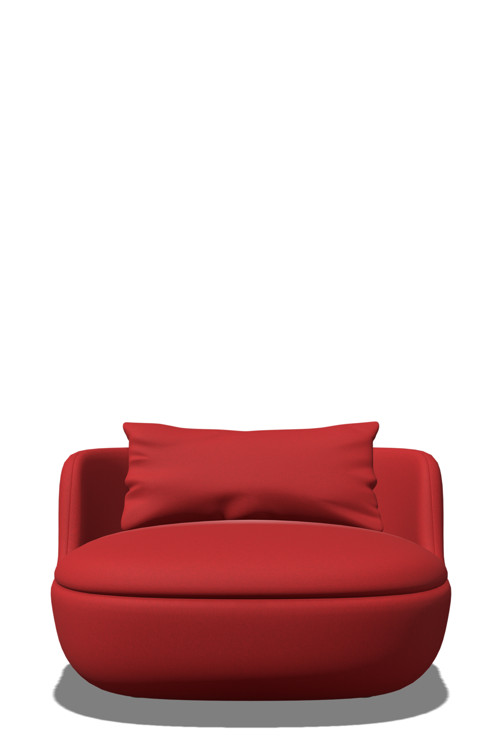 Bart Armchair red front view