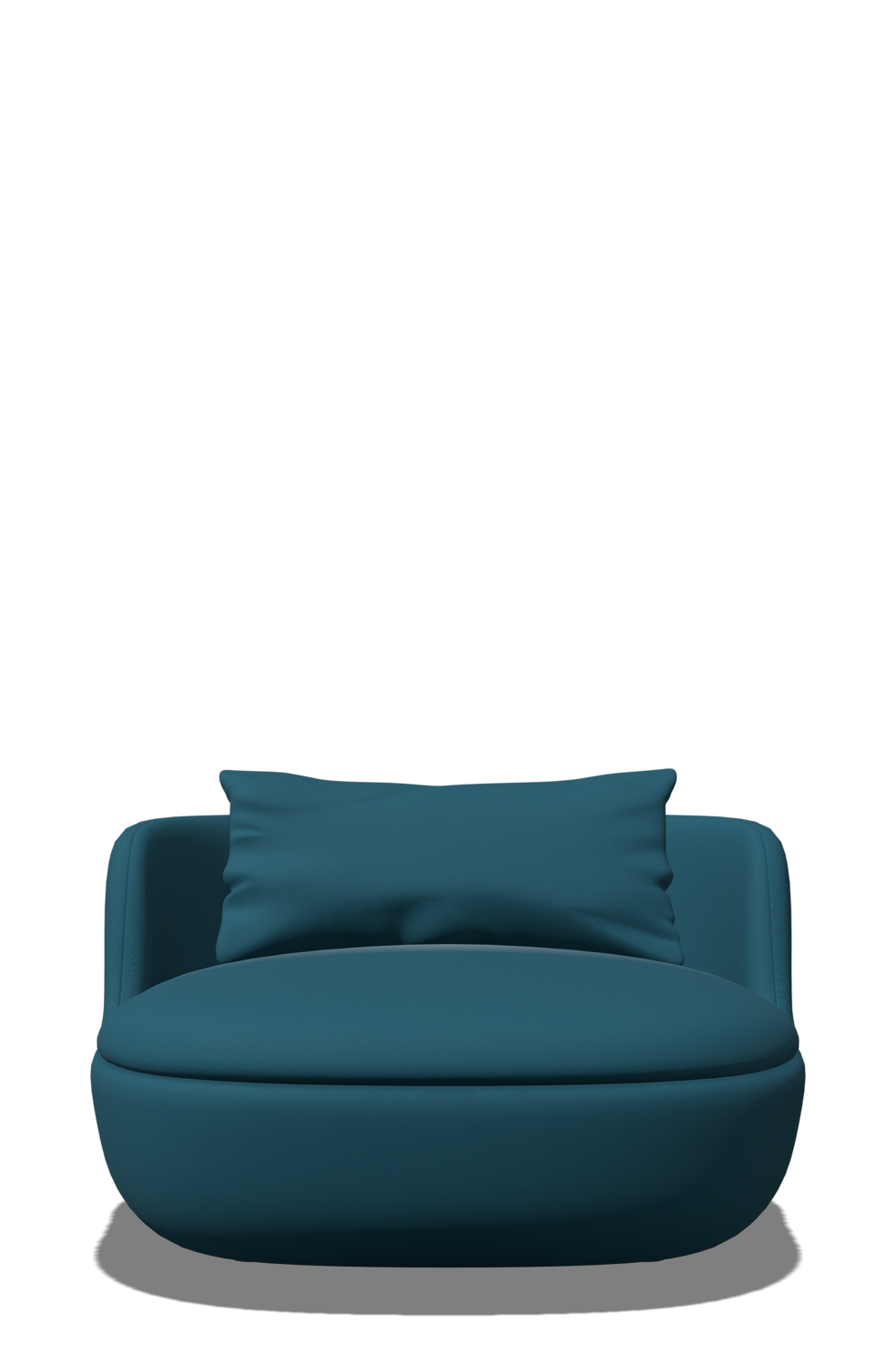 Bart Armchair blue front view
