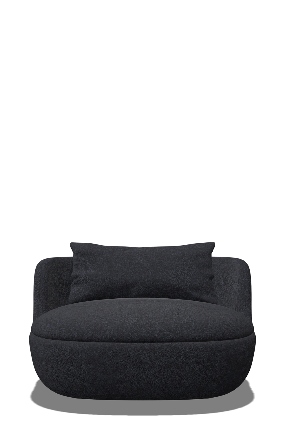 Bart Armchair black front view
