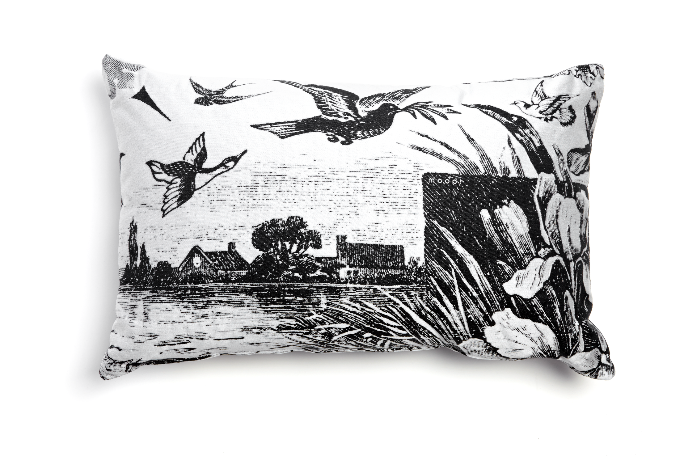Back of the Moooi Heritage Bird Pillowcase 