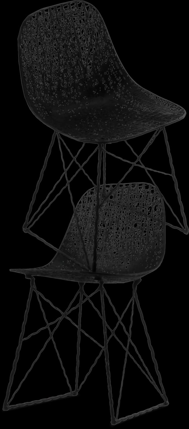 Carbon Chair two on top of each other