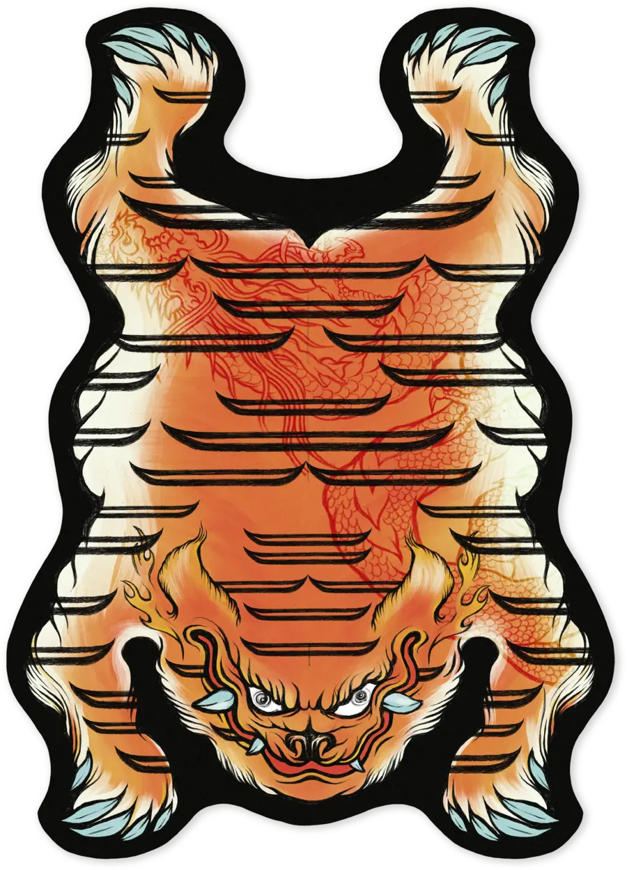Carpet Tiger from Tiber top view