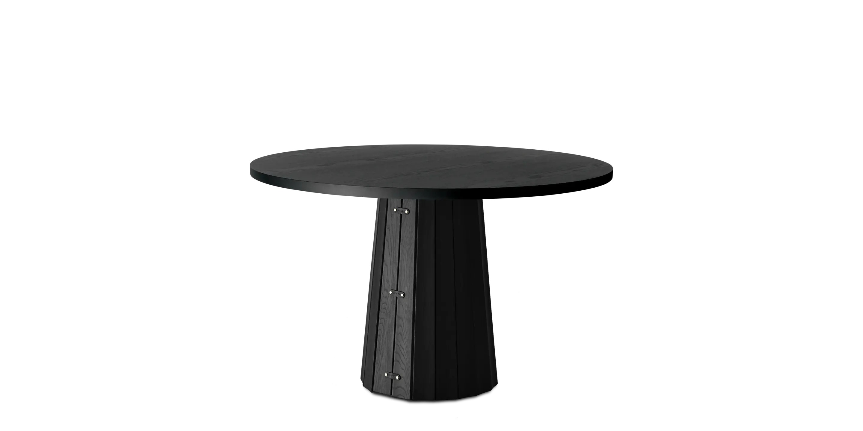 Container Table round with Bodhi cover black 