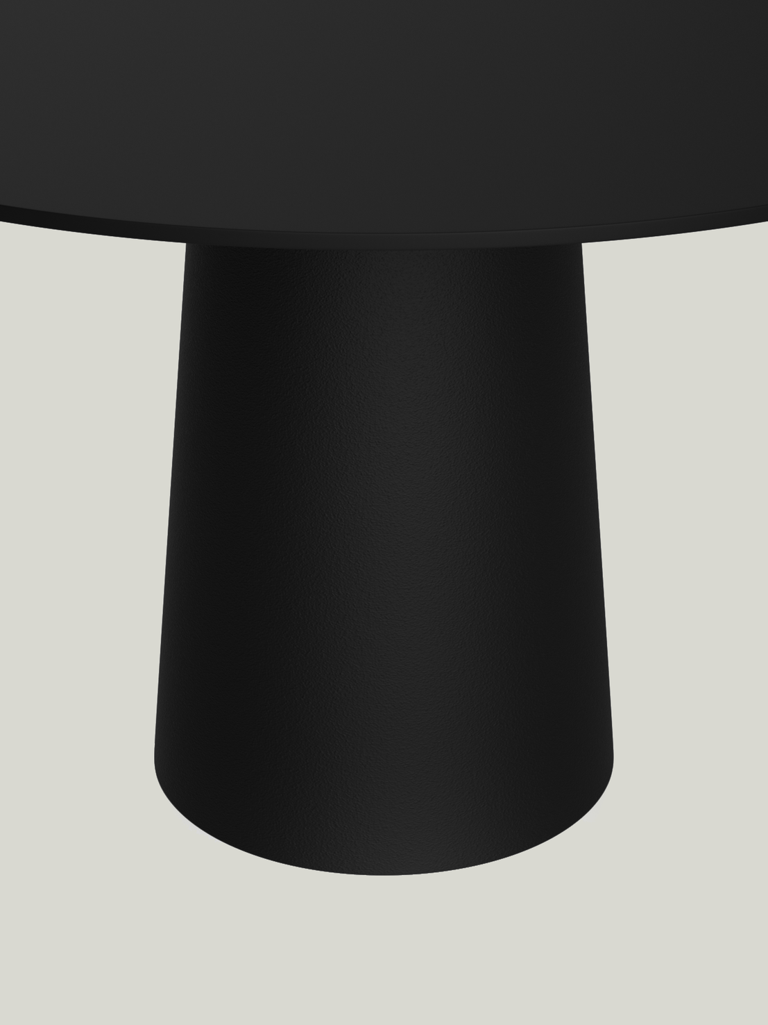 Container Table round black detail