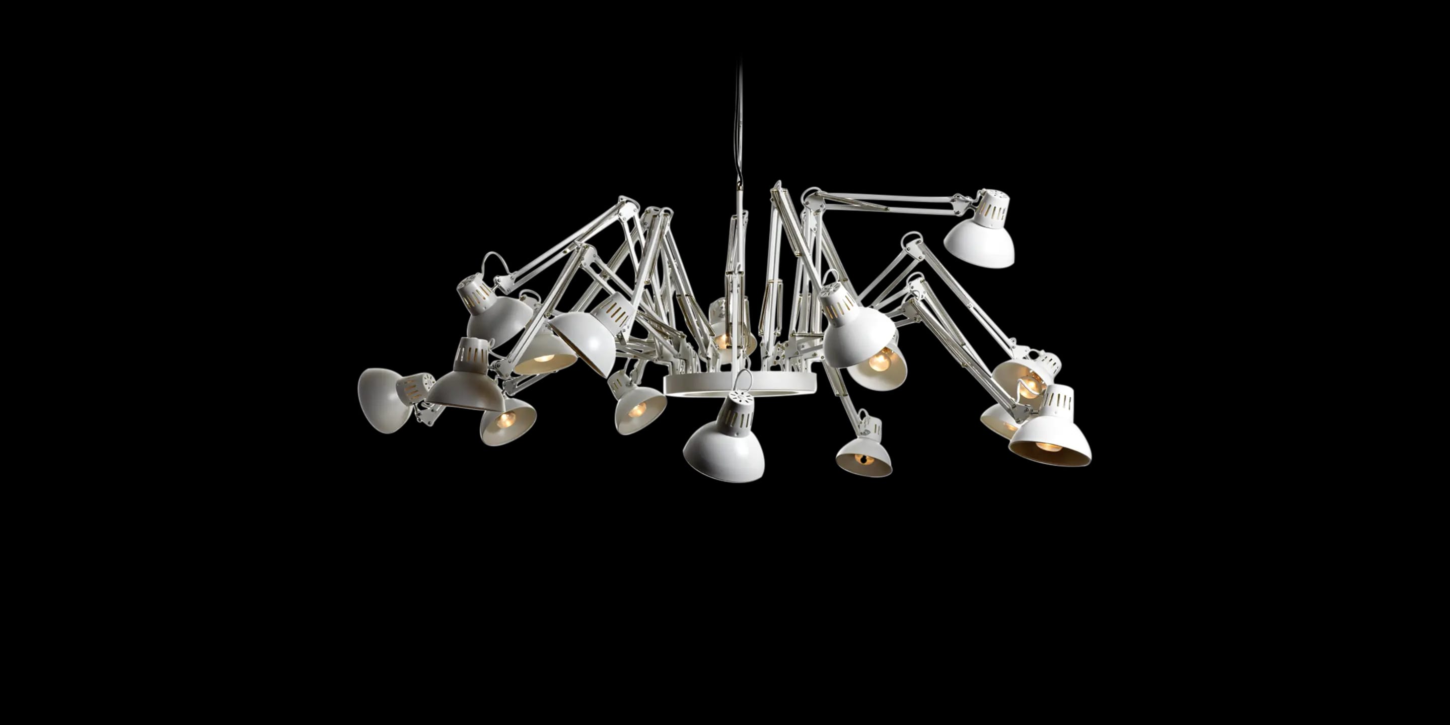 Dear Ingo suspension light white dynamic shape 3 front side