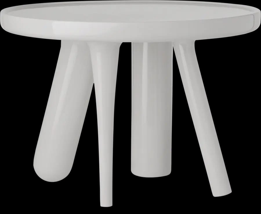 Elements 002 side table silk grey front view