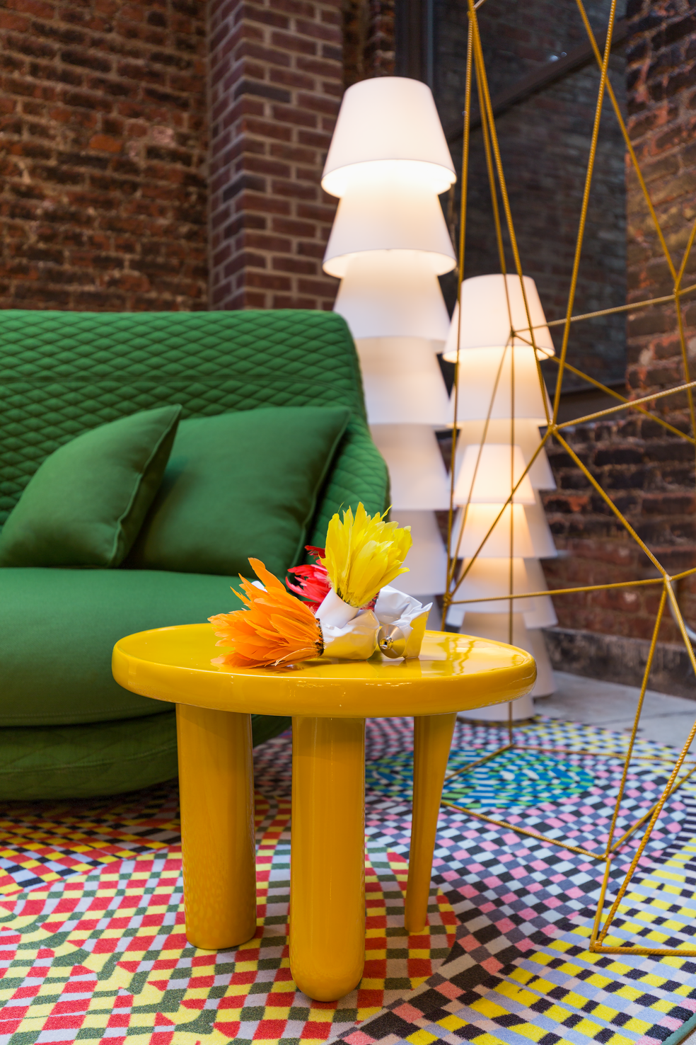 Interior of New York Showroom with Elements 002 yellow