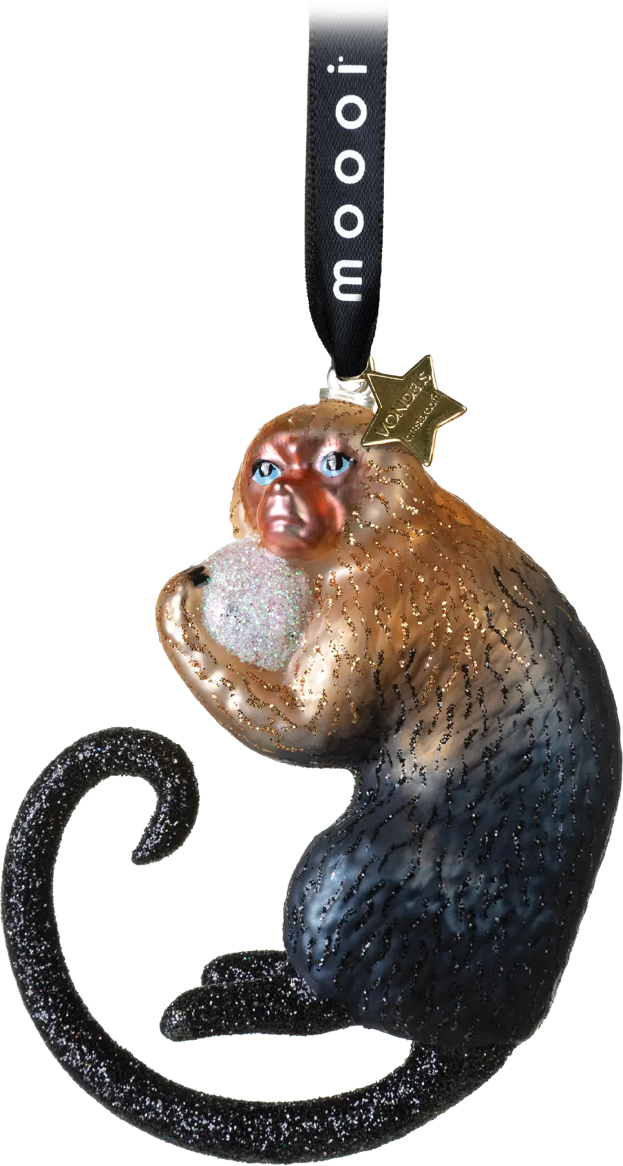Extinct Animals Ornaments Indigo Macaque