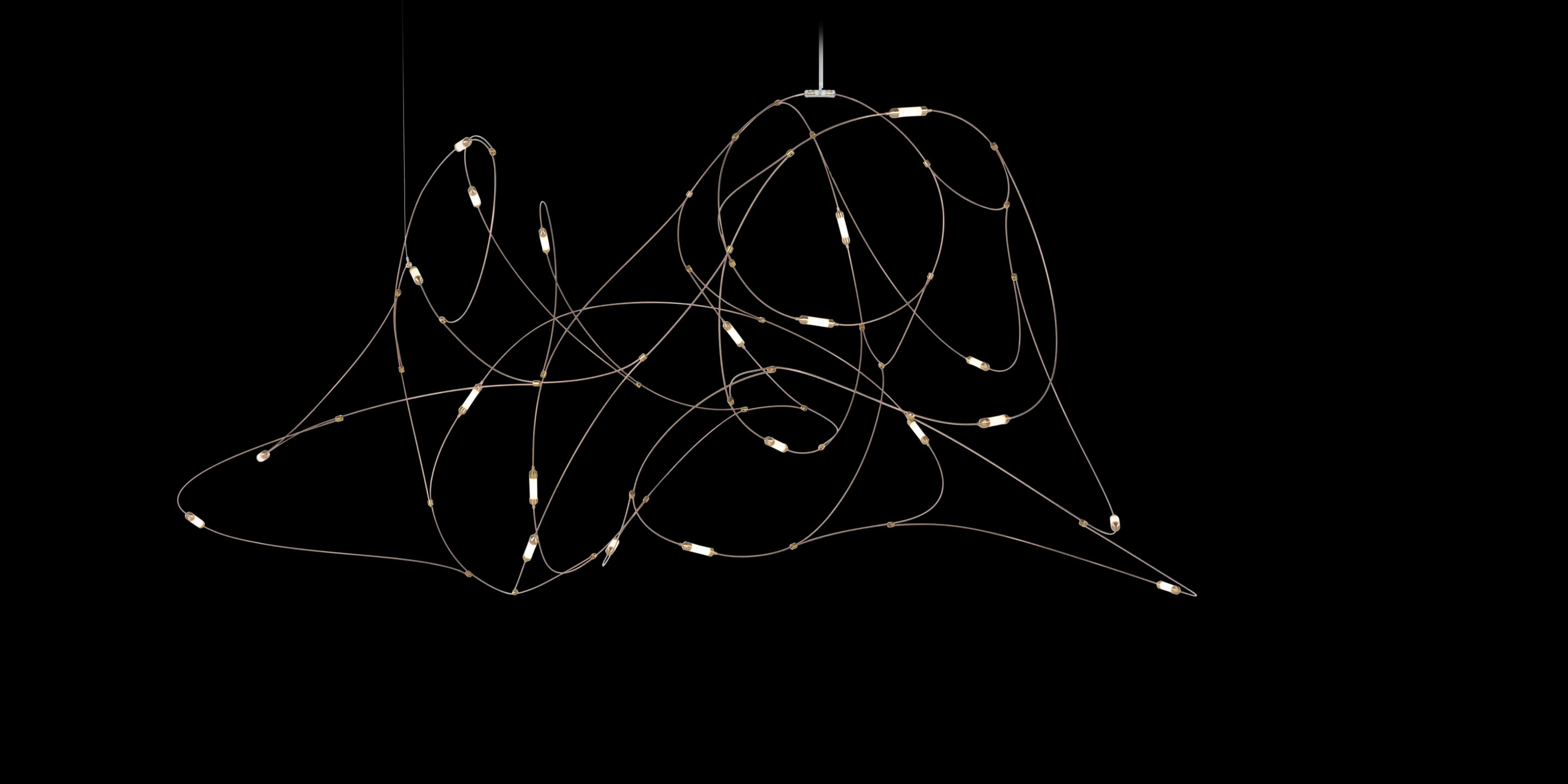 Flock of Light 21 suspension front view