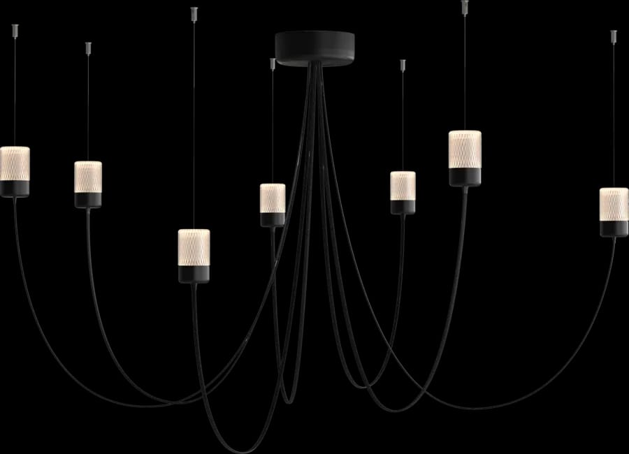 Gravity Chandelier 7 random positions