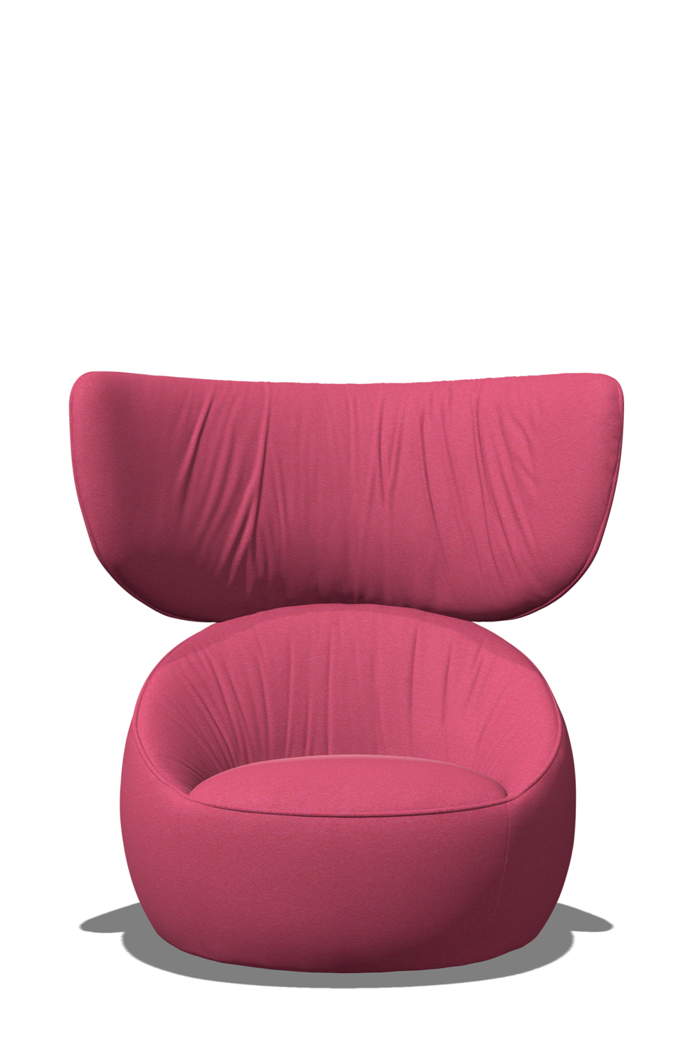 Hana Armchair Wingback front view pink