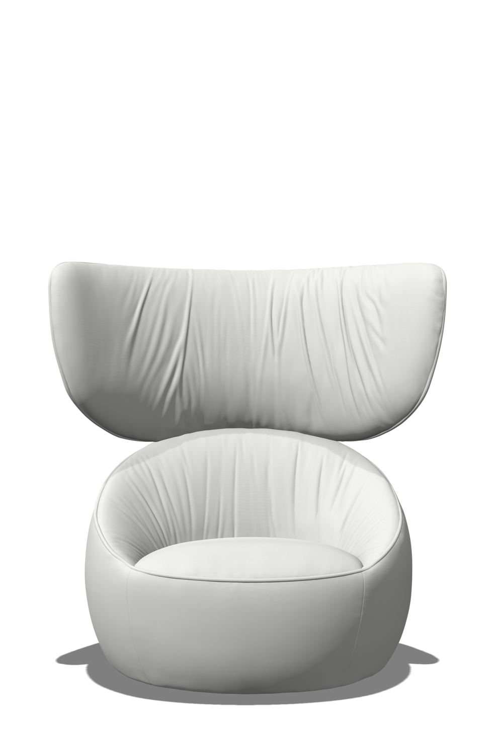 Hana Armchair Wingback front view white