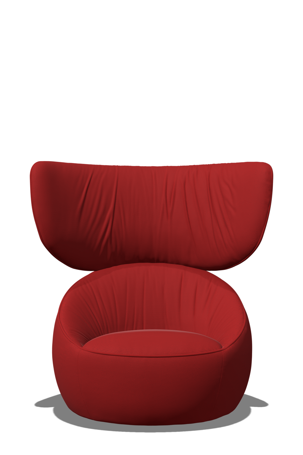 Hana Armchair Wingback front view red