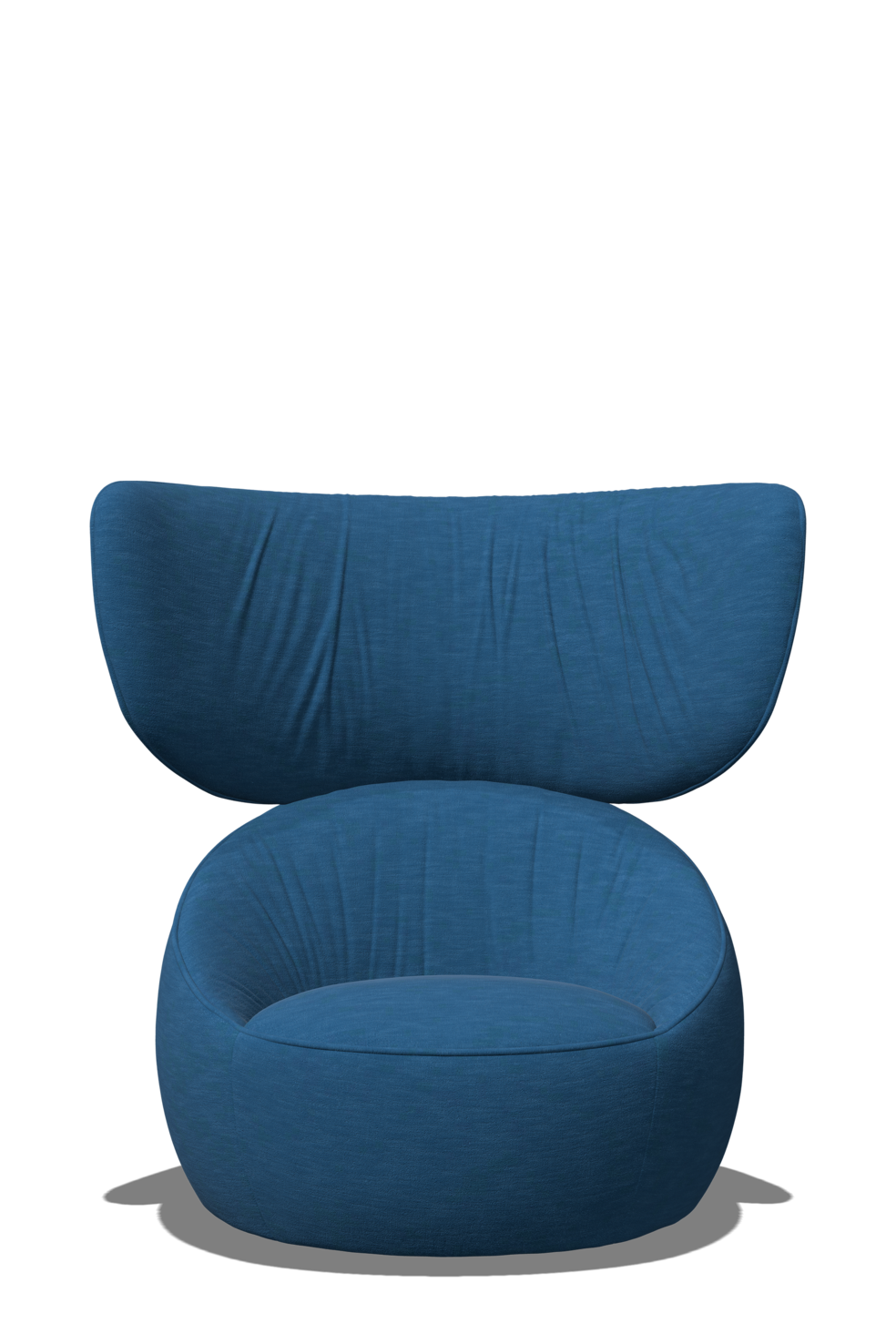 Hana Armchair Wingback front view blue