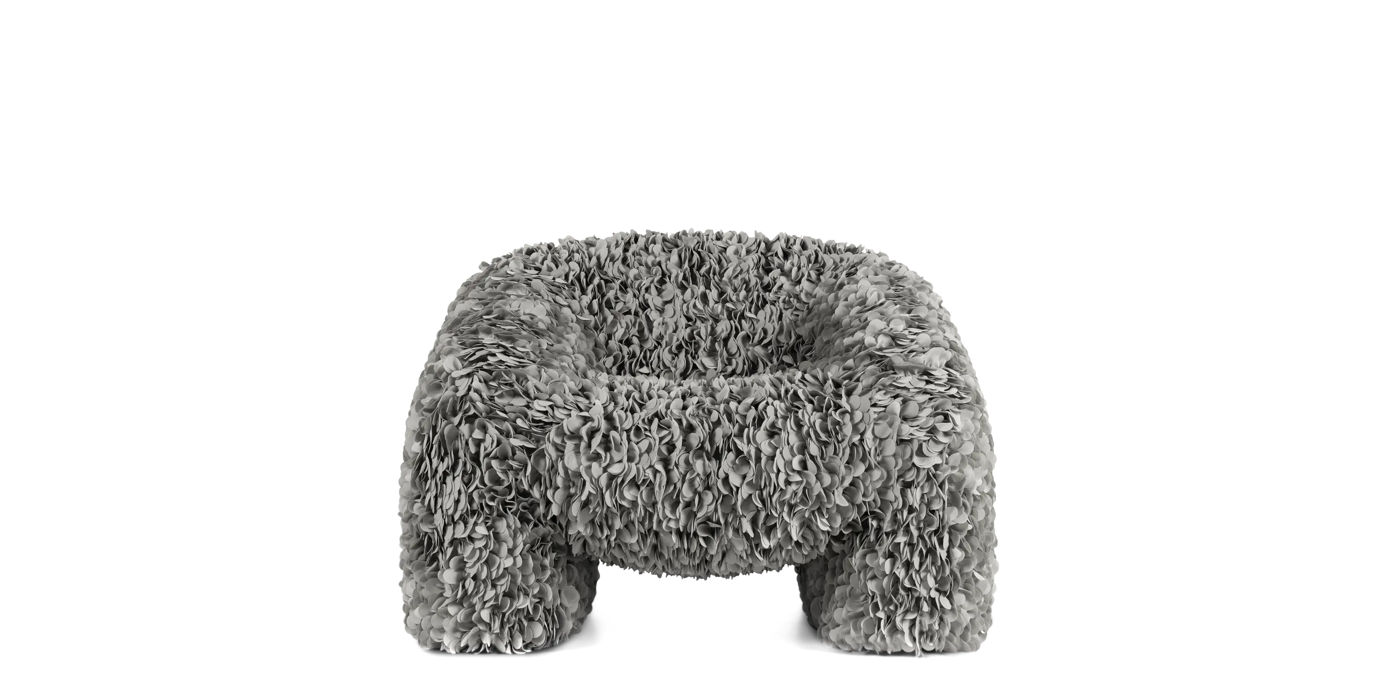 Hortensia Armchair Grey flower