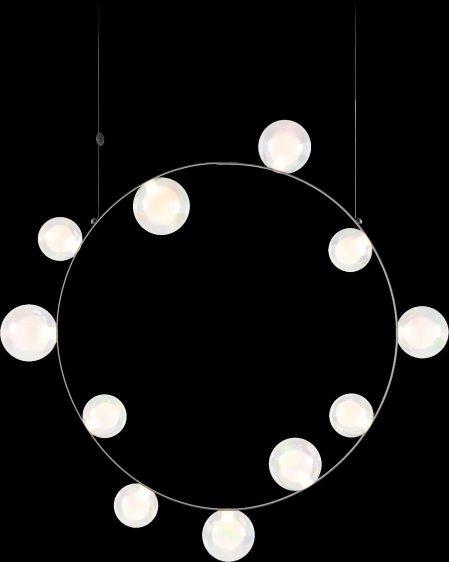 Hubble Bubble 11 suspension light Oil front view on