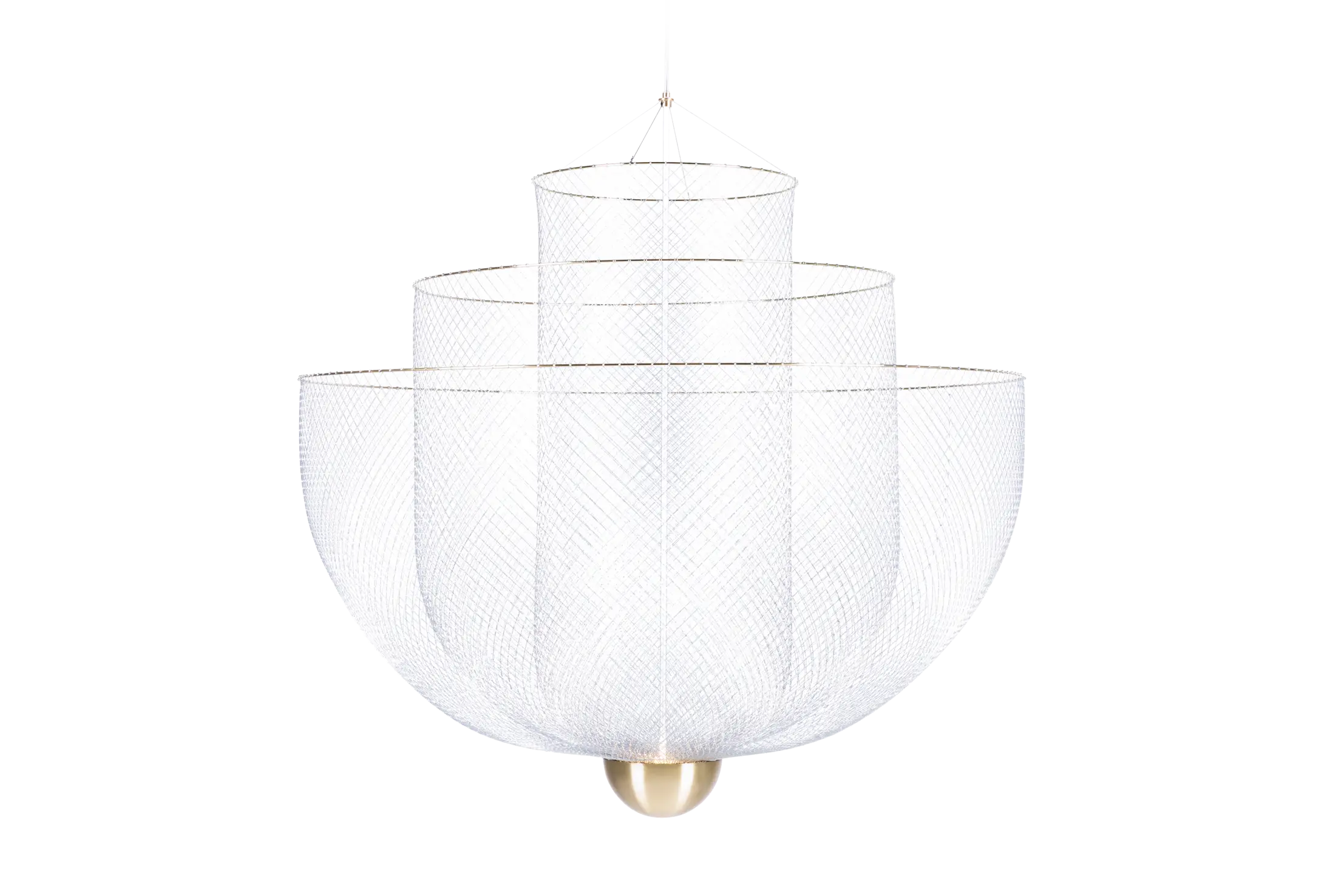 Meshmatics chandelier front view