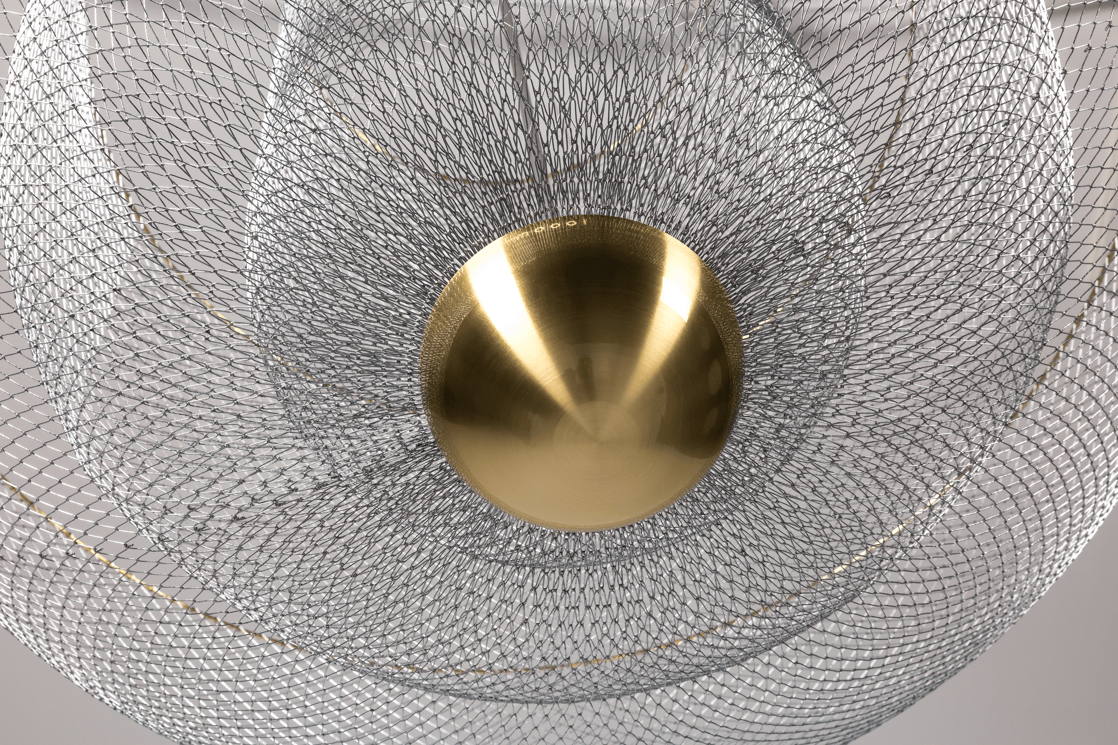 The Meshmatics Chandelier is an appreciation of modesty