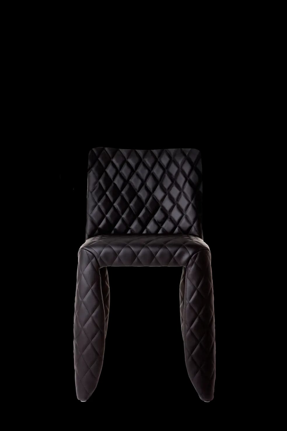 Monster Chair black leather front side
