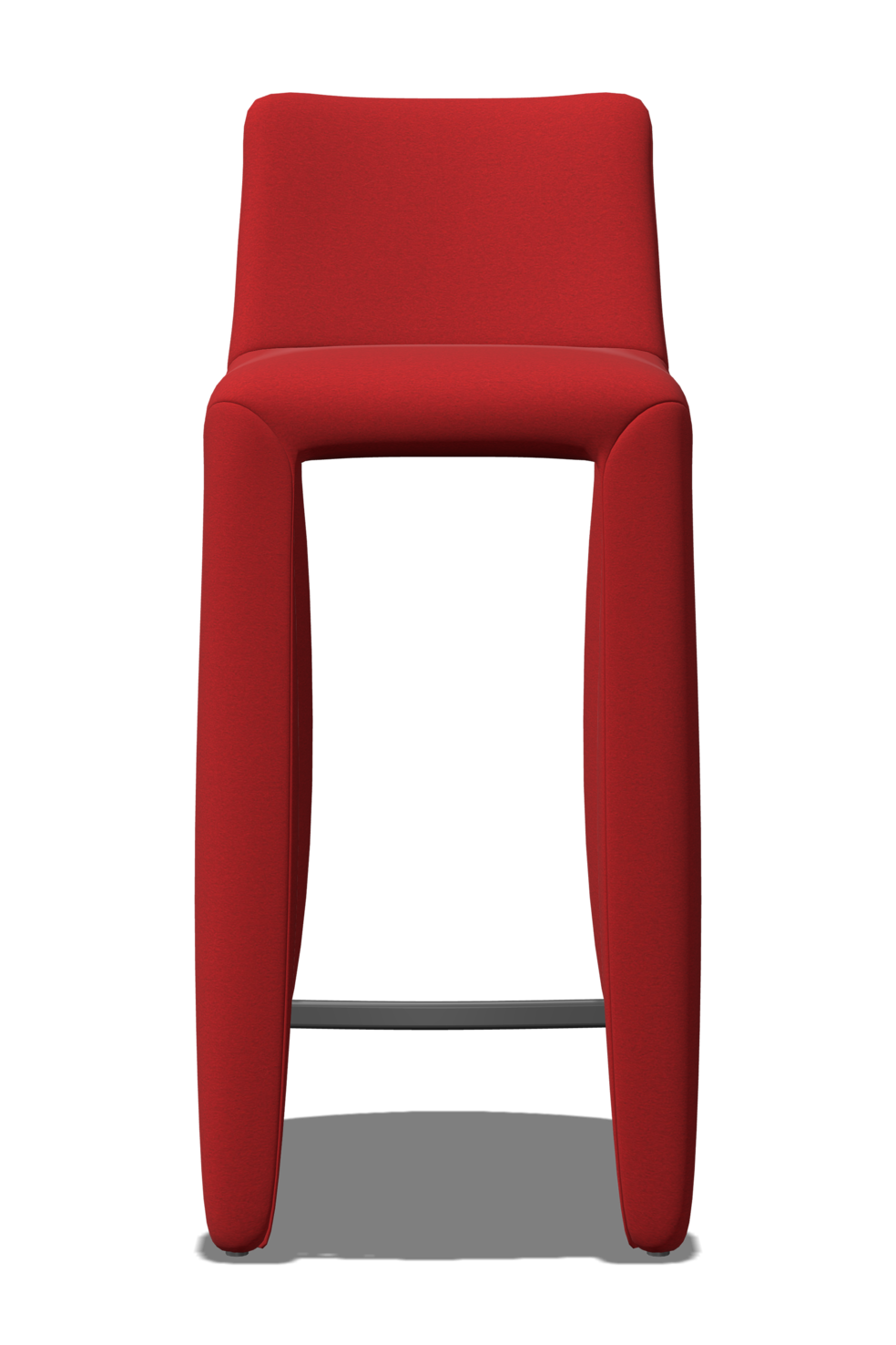Monster Barstool high no stitching red